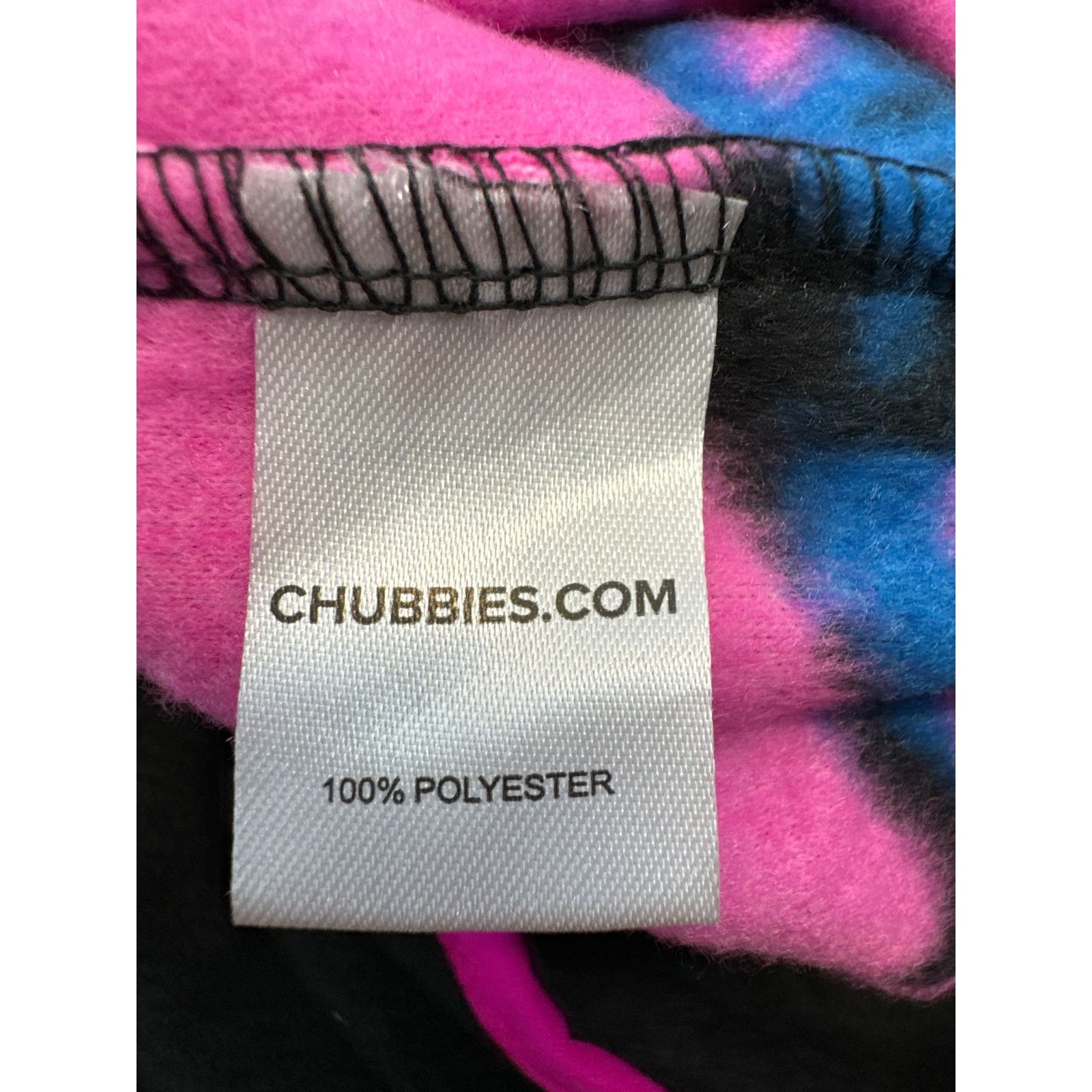 Chubbies Chubbies "Retro Splash” Low-Pile Hoodie Black Pink men sz M Size US M / EU 48-50 / 2 - 8 Thumbnail
