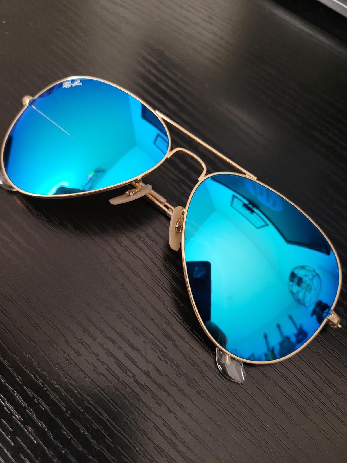 Ray ban gold blue on sale