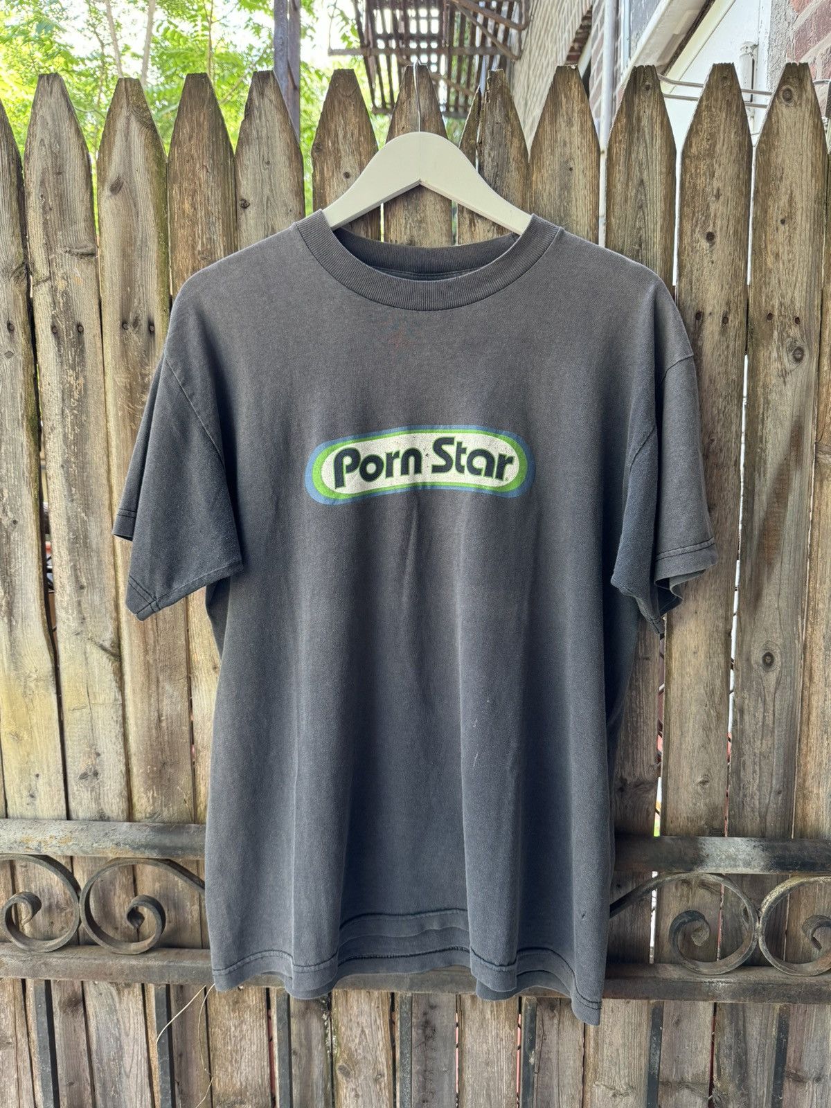T-shirt RARE Pornstar - Homme - Taille XL - Noir - Occasion Très Bon État