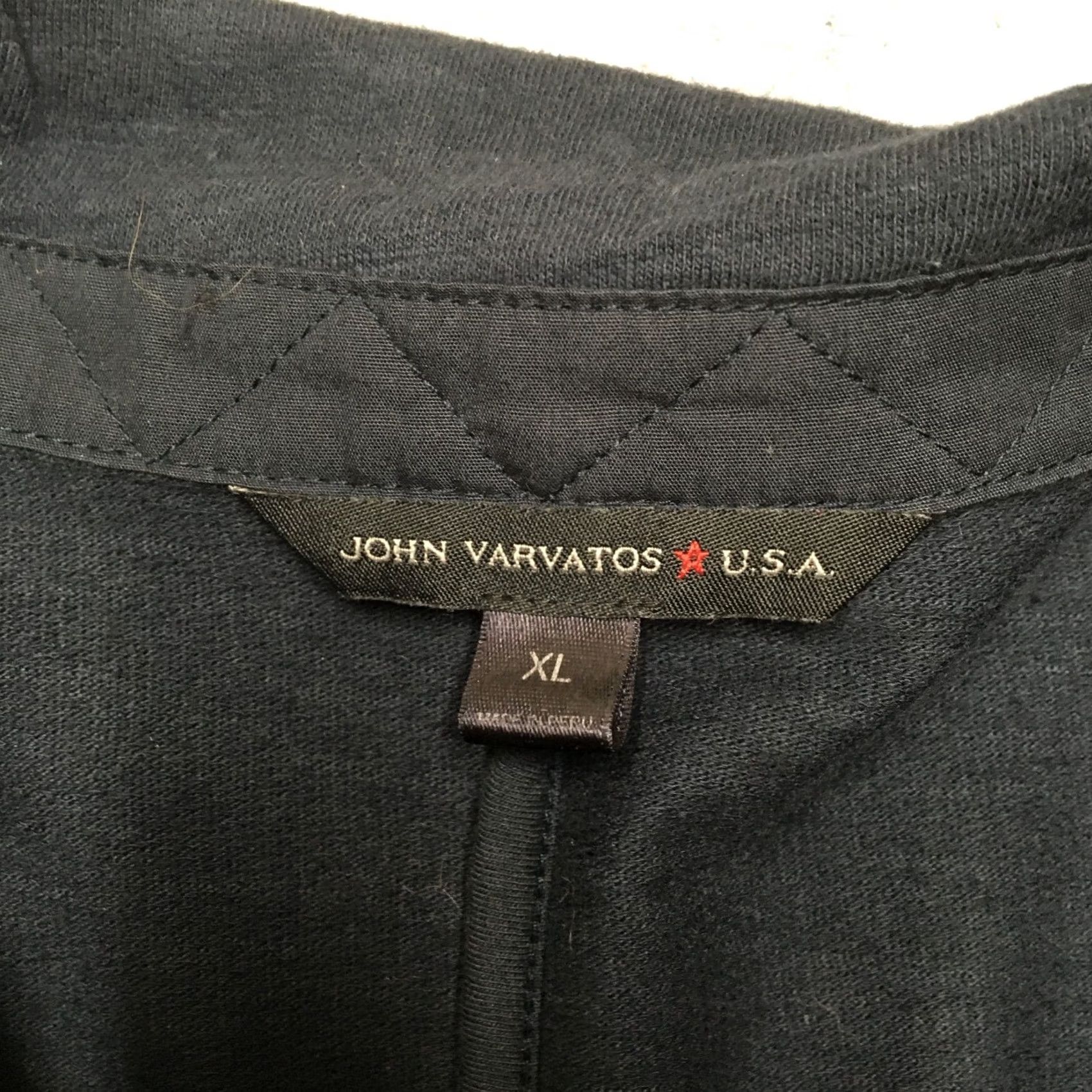 John Varvatos John Varvatos Field Coat Jacket Mens XL Navy Blue Button Cotton Military Army Outdoor Shirt Size US XL / EU 56 / 4 - 6 Thumbnail
