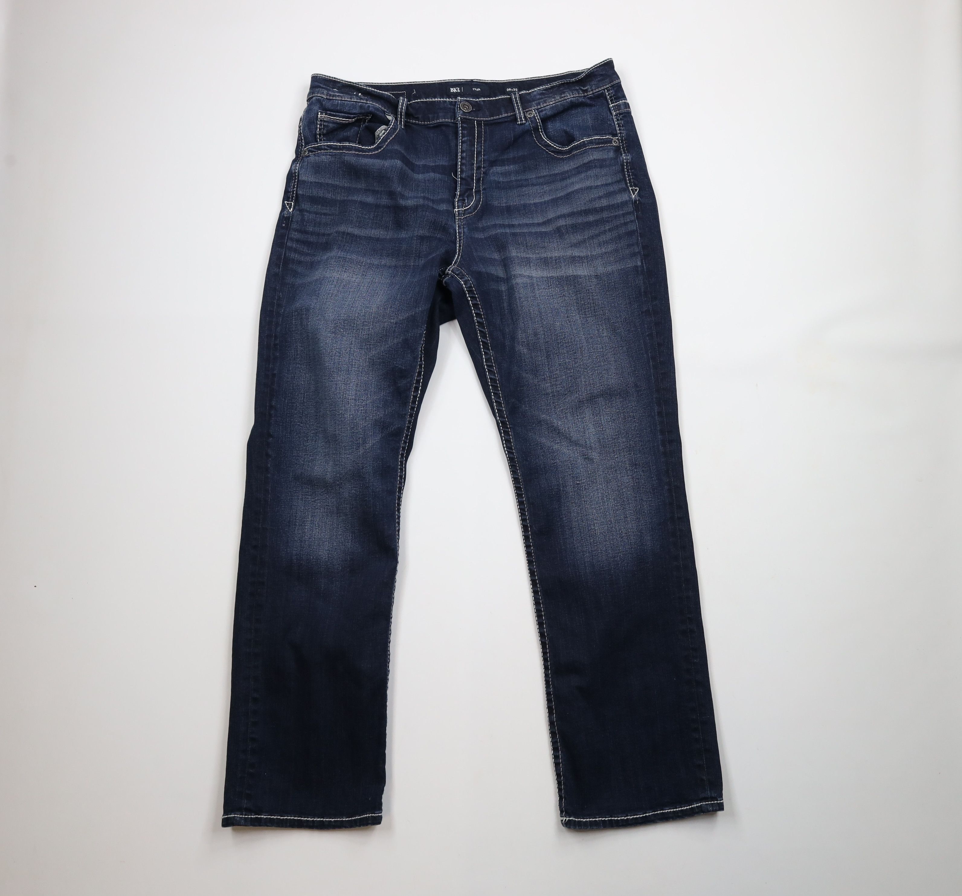 BKE × Vintage Buckle BKE Tyler Stretch Straight Leg Denim Jeans Blue Size US 38 / EU 54 - 1 Thumbnail