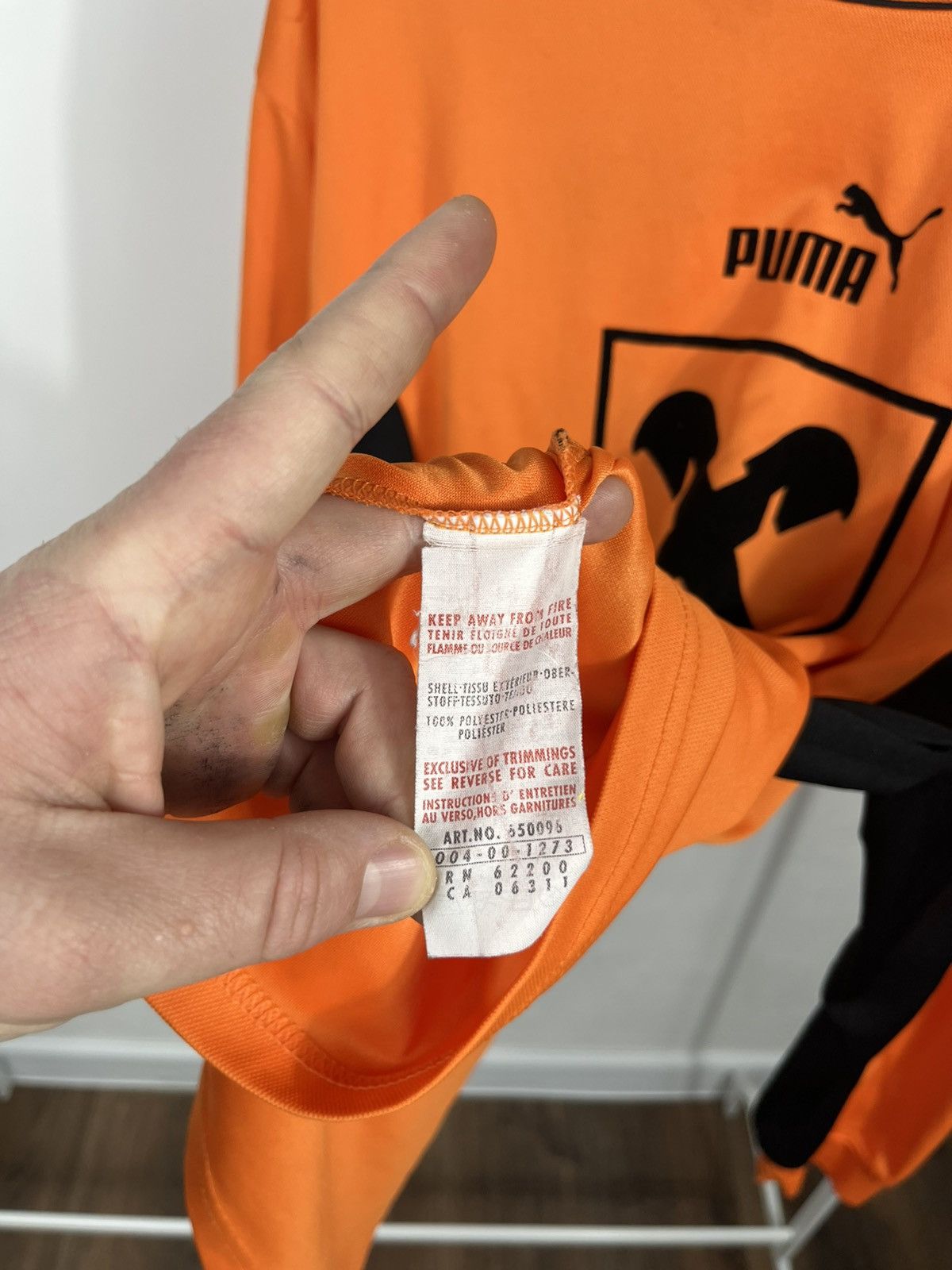 Puma Puma Vintage Football Jersey Orange Long Sleeve Size M Size US M / EU 48-50 / 2 - 8 Thumbnail