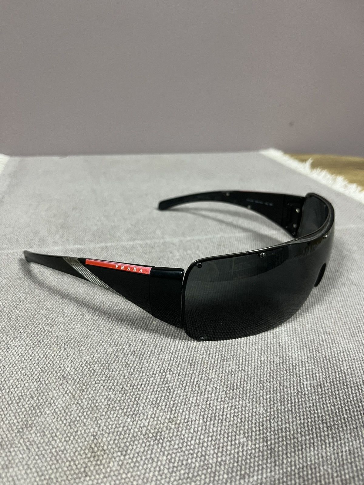 PRADA サングラス Oversized square metal sunglasses PRADA SPR 58W col. black