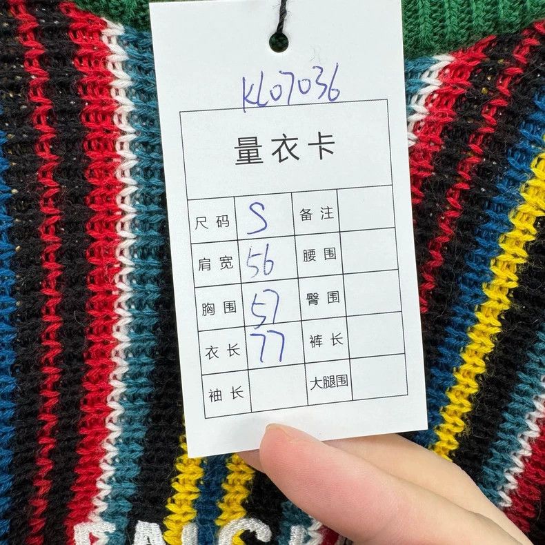 Balenciaga Balenciaga Colorful embroidered letter knit sweater Size US S / EU 44-46 / 1 - 7 Thumbnail