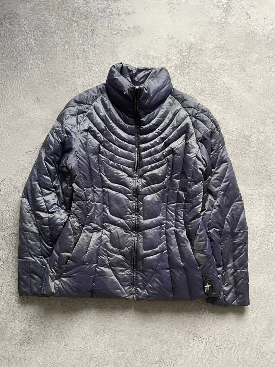 Thierry Mugler Vintage Rare Thierry Mugler Women Down Jacket Metallic 90-00 Size S / US 4 / IT 40 - 1 Thumbnail