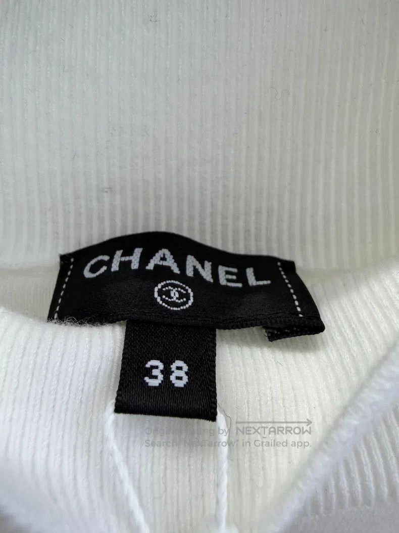 Chanel Chanel Ski series white undershirt Size XS / US 0-2 / IT 36-38 - 4 Thumbnail