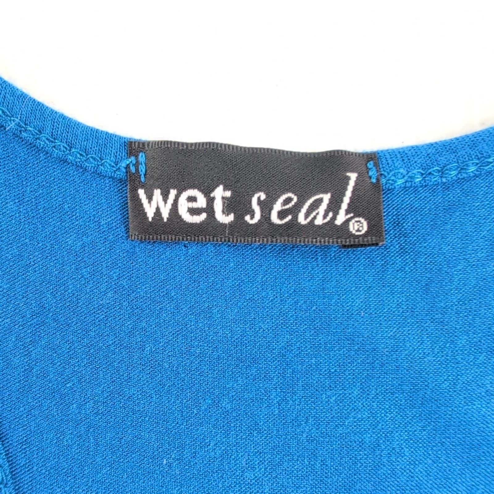 Other Y2K WET SEAL Vintage Metallic Blue Shutter Tank Women's L Size L / US 10 / IT 46 - 2 Thumbnail