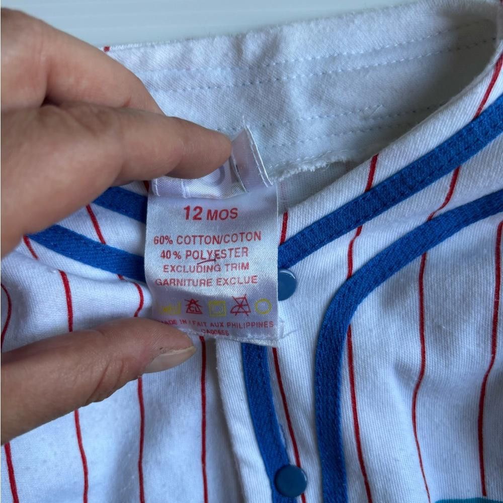 Designer Vintage Baby pop Baseball Vest Size US XXS / EU 40 - 4 Thumbnail