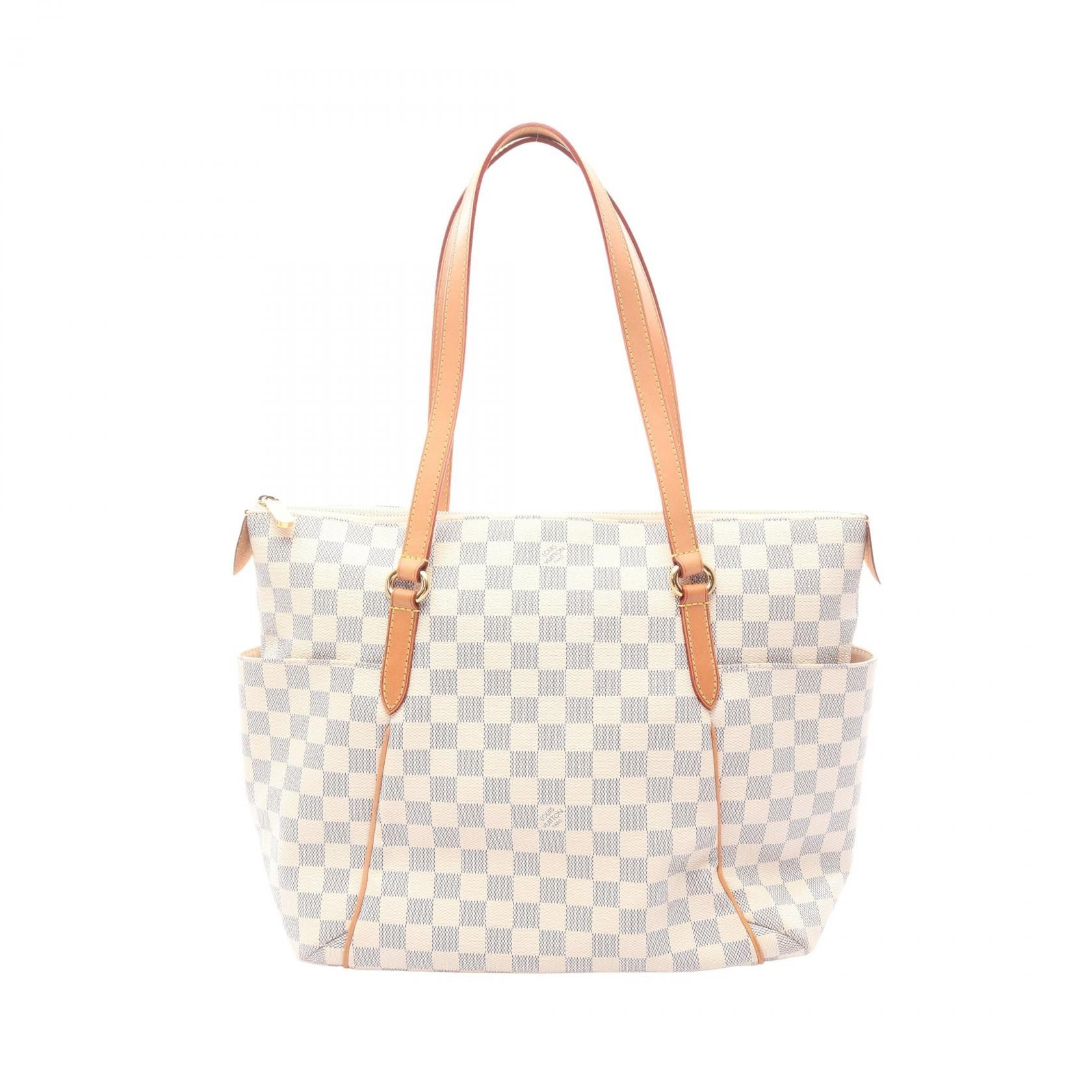 Louis Vuitton Louis Vuitton Louis Vuitton Totally Damier Azur Coated Canvas Tote Bag Textile Tote Bag N51262 DUTY FREE for USA Size ONE SIZE - 1 Thumbnail