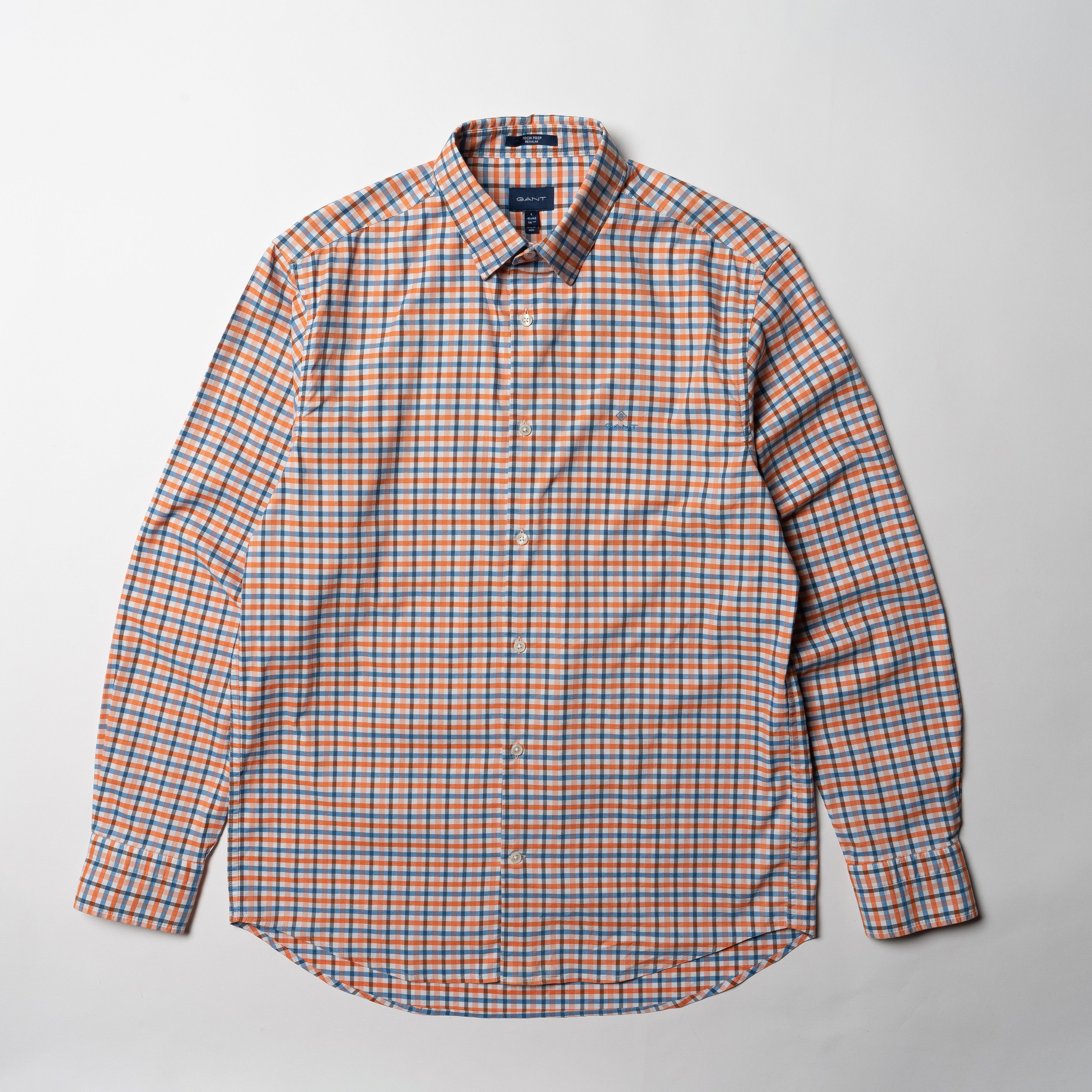Gant 🔵 GANT Check Long Sleeve Button Up Shirt Size US L / EU 52-54 / 3 - 2 Thumbnail
