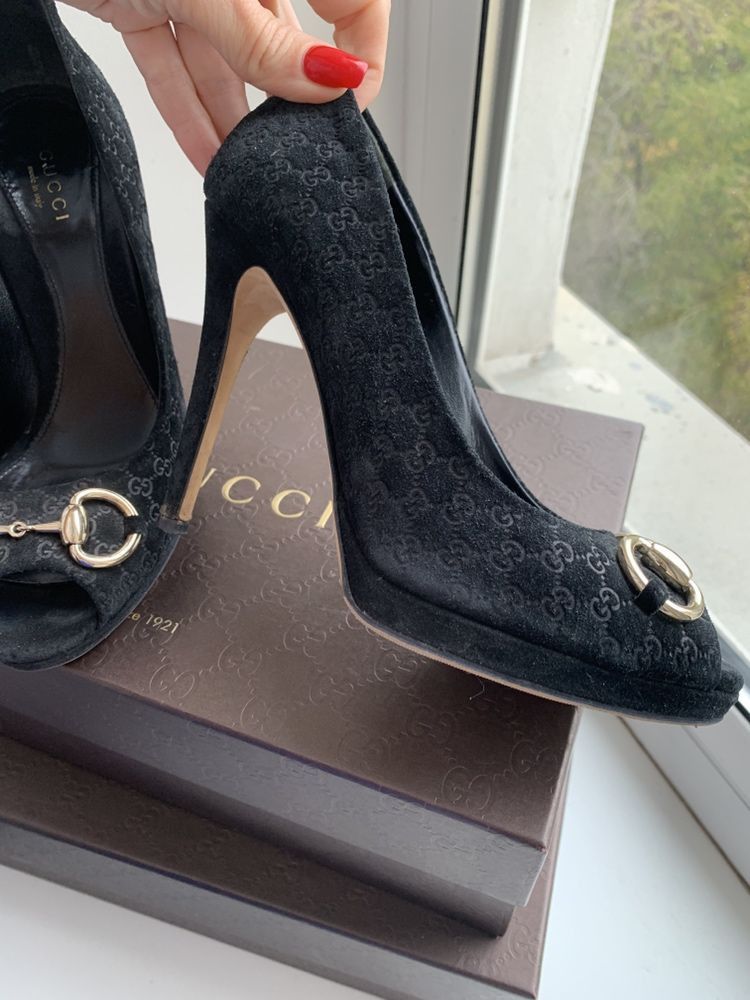 Gucci Gucci GG Logo Monogram Heels Size US 6 / IT 36 - 4 Thumbnail