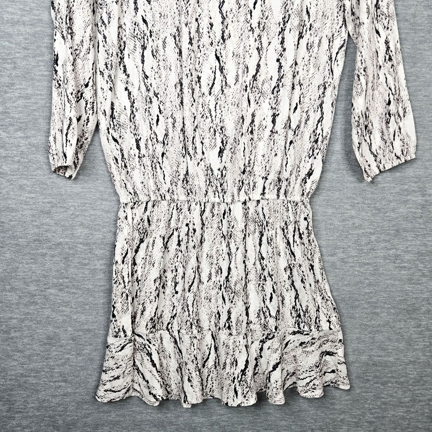 Joie SOFT JOIE Women's Arryn B Snake Printed 3/4 Sleeve Mini Rayon Dress Sz XXS Size XXS / US 00 / IT 34 - 4 Thumbnail