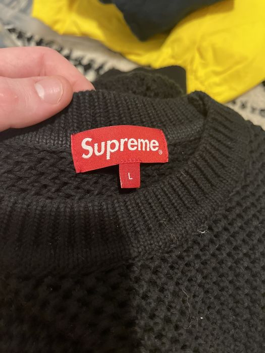 Supreme Supreme Open Knit Small Box Sweater | Grailed