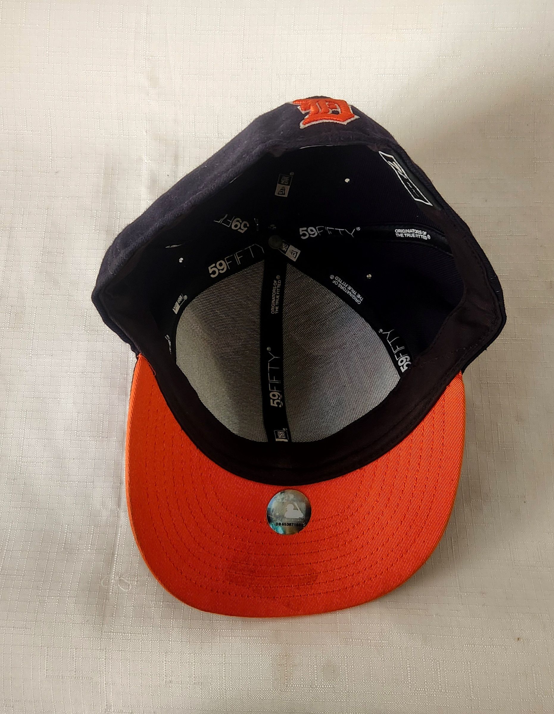New Era New Era Detroit Tigers Hat Cap Fitted 100% Wool Blue Orange Size ONE SIZE - 6 Thumbnail