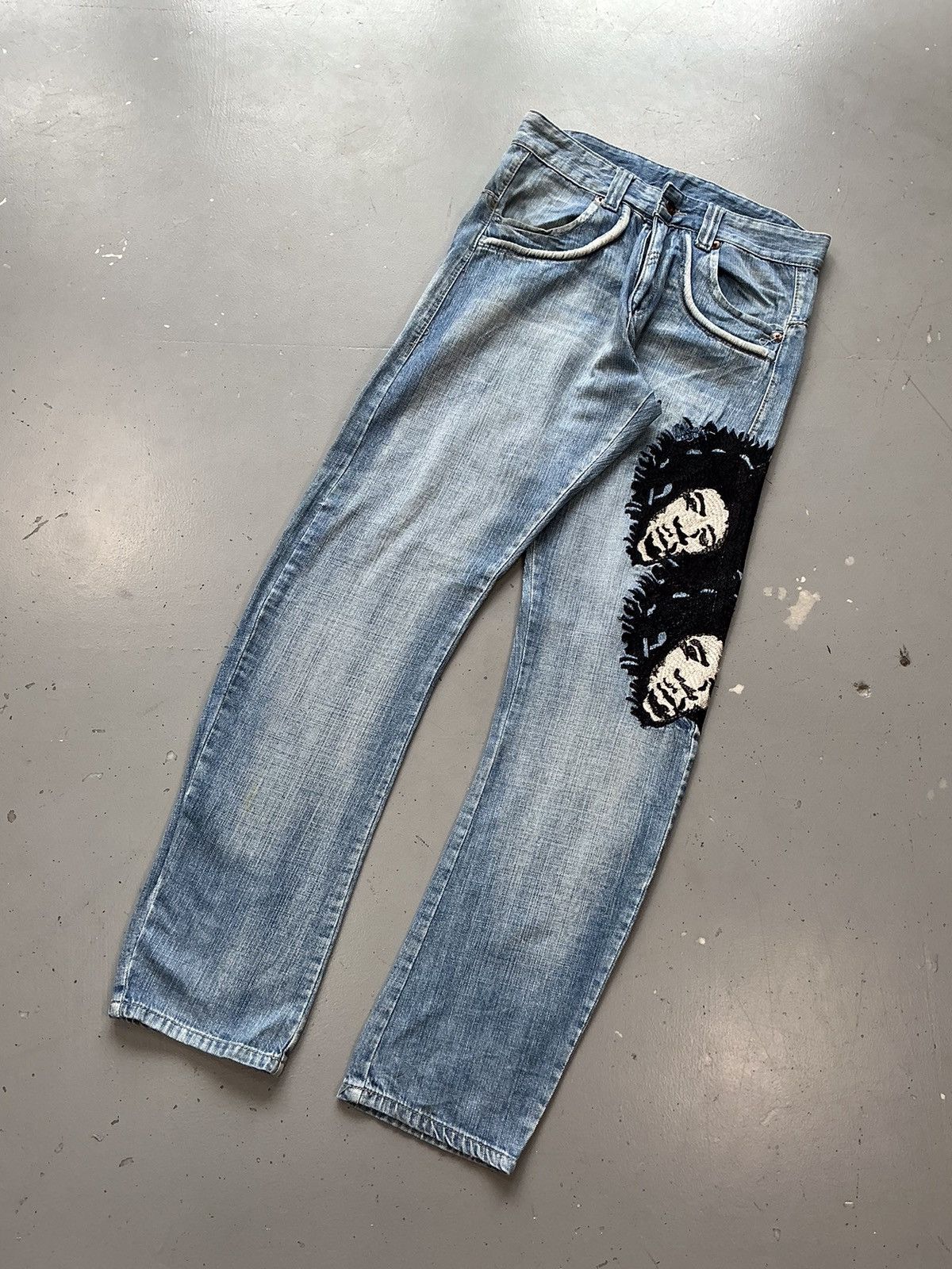 Vintage Vintage jeans men’s embroidered denim Size US 32 / EU 48 - 3 Thumbnail