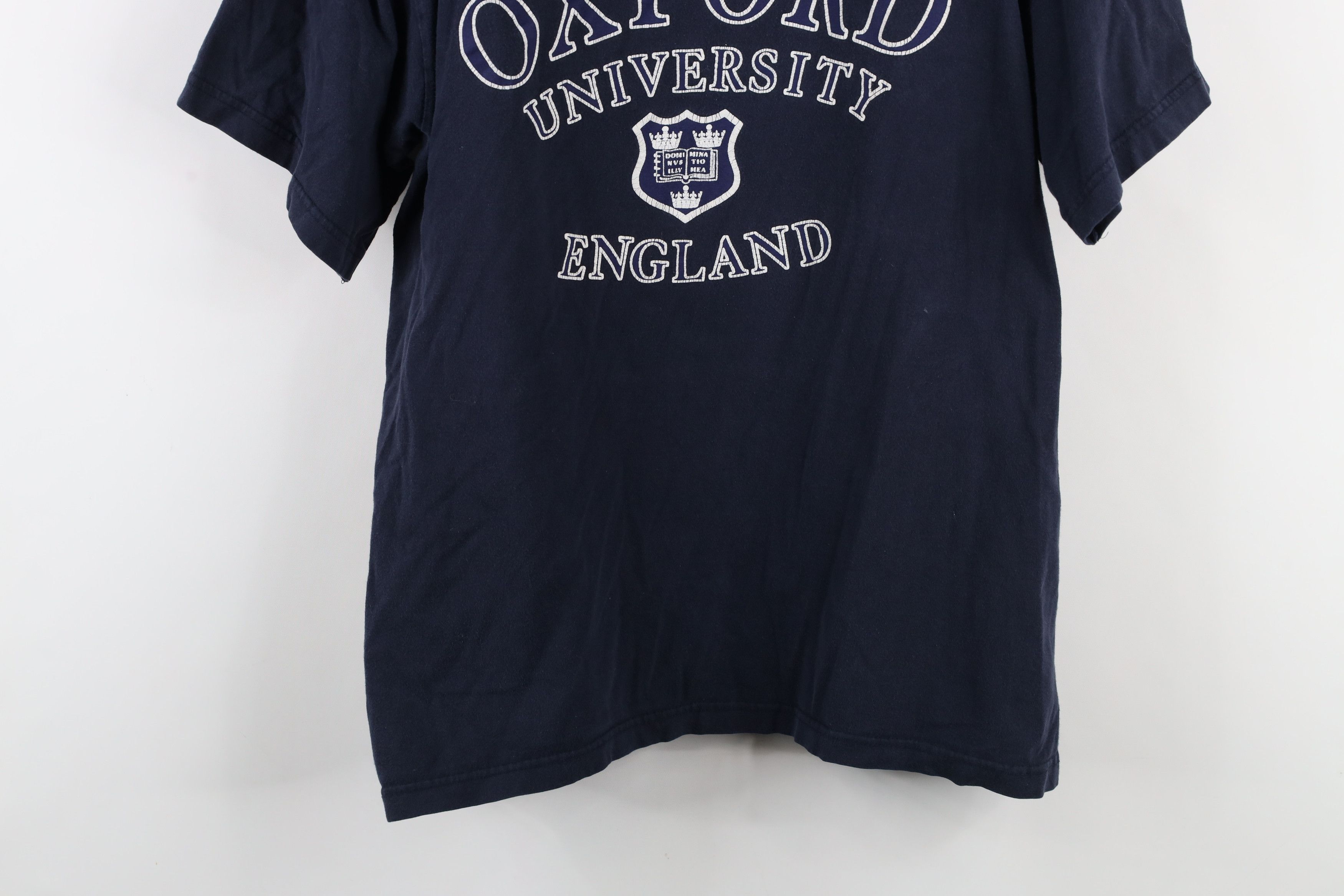 Vintage Vintage 90s Oxford University England T-Shirt Navy Blue Size US XL / EU 56 / 4 - 3 Thumbnail