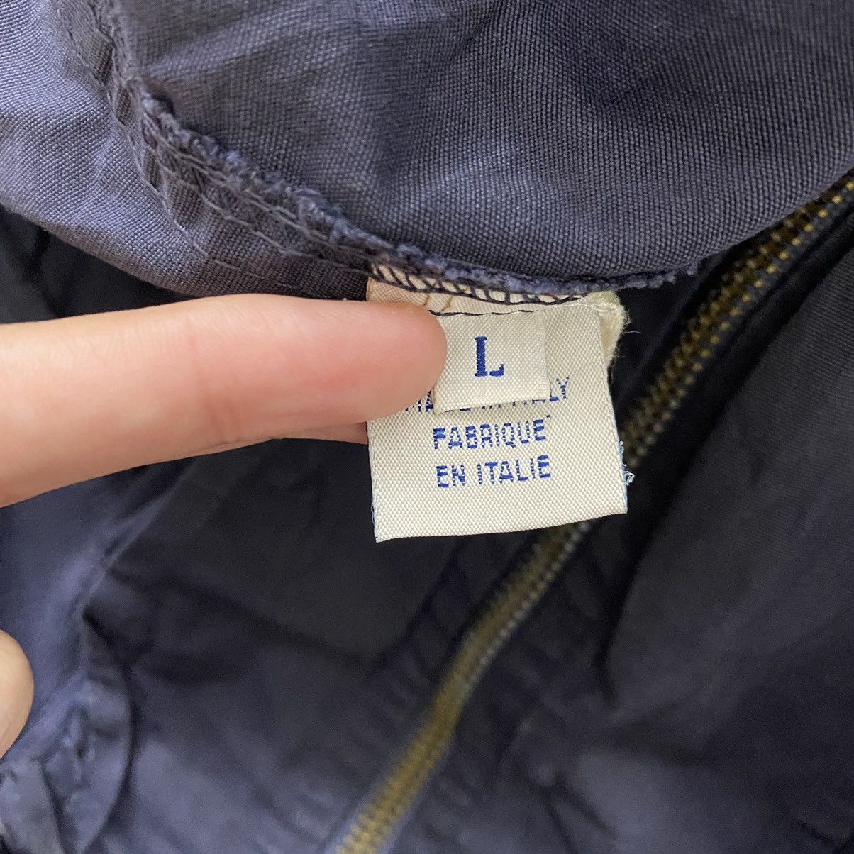Japanese Brand RIVET Japanese Brand Trade Mark Brand Logo Print Navy Bomber Size US L / EU 52-54 / 3 - 4 Thumbnail