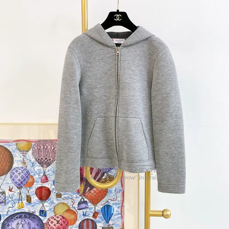 Valentino Valentino Grey hooded sweatshirt Size S / US 4 / IT 40 - 1 Thumbnail