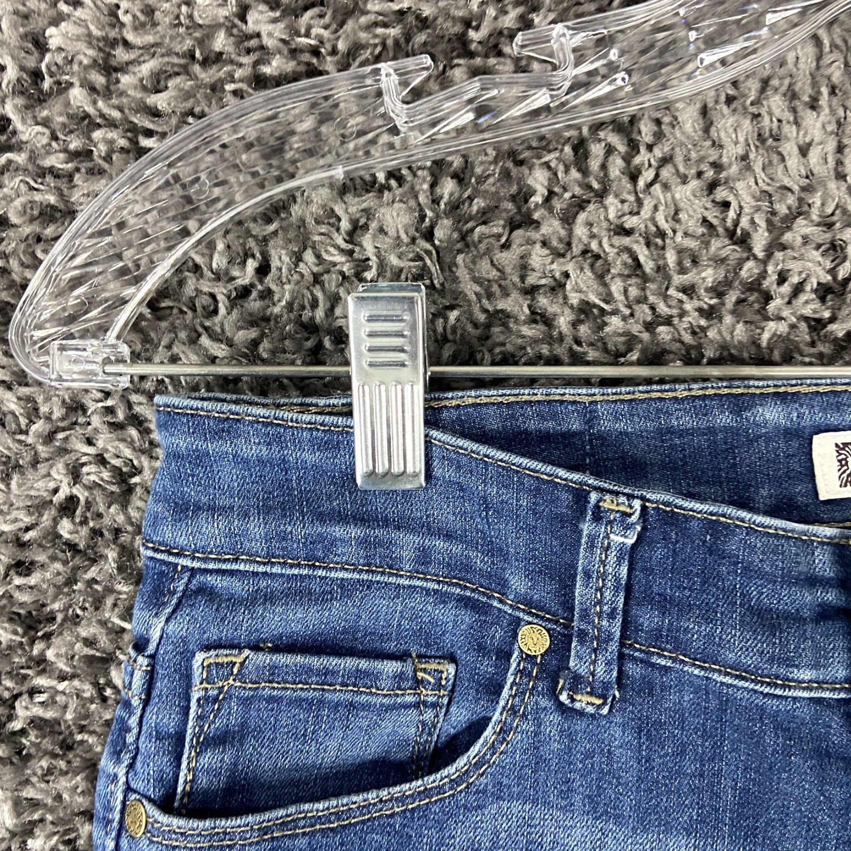 Anne Klein ANNE KLEIN Blue Skinny Jeans Regular Size 2 for Women Size 26" / US 2 / IT 38 - 3 Thumbnail