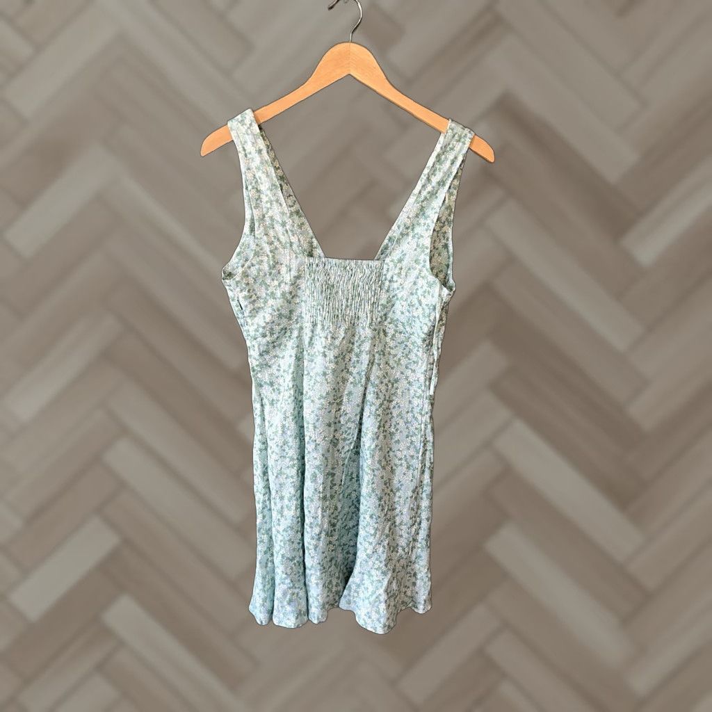Zara Zara Tank Top Women Sleeveless Floral Pattern Blue Size M Medium Shirt Size M / US 6-8 / IT 42-44 - 1 Thumbnail