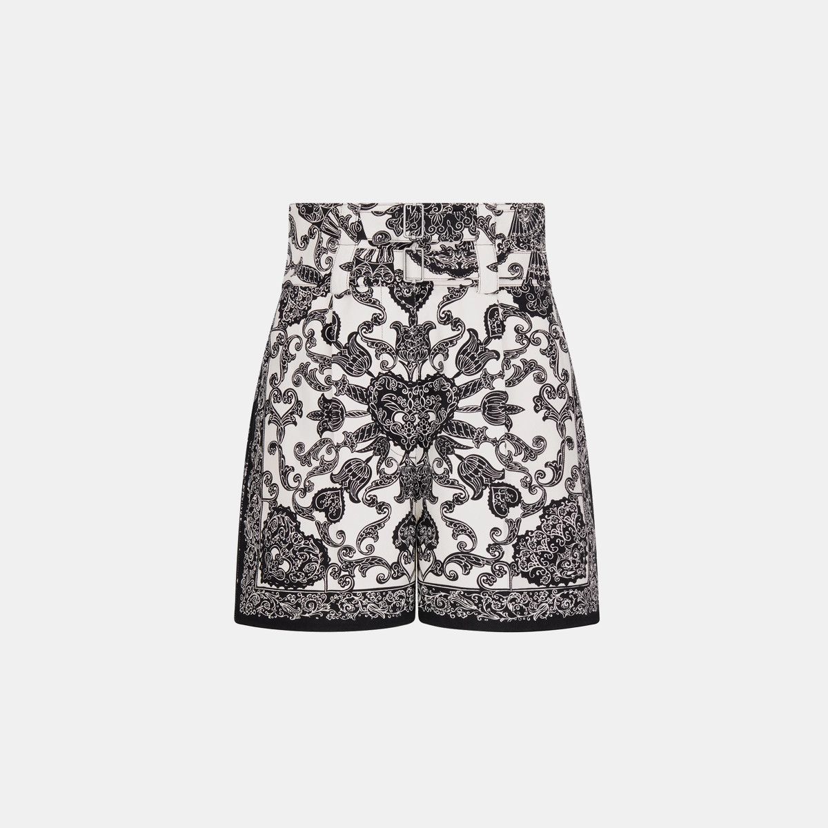 image of Dior O1Bcso1Str0224 Shorts In Black & White in Black/White, Women's