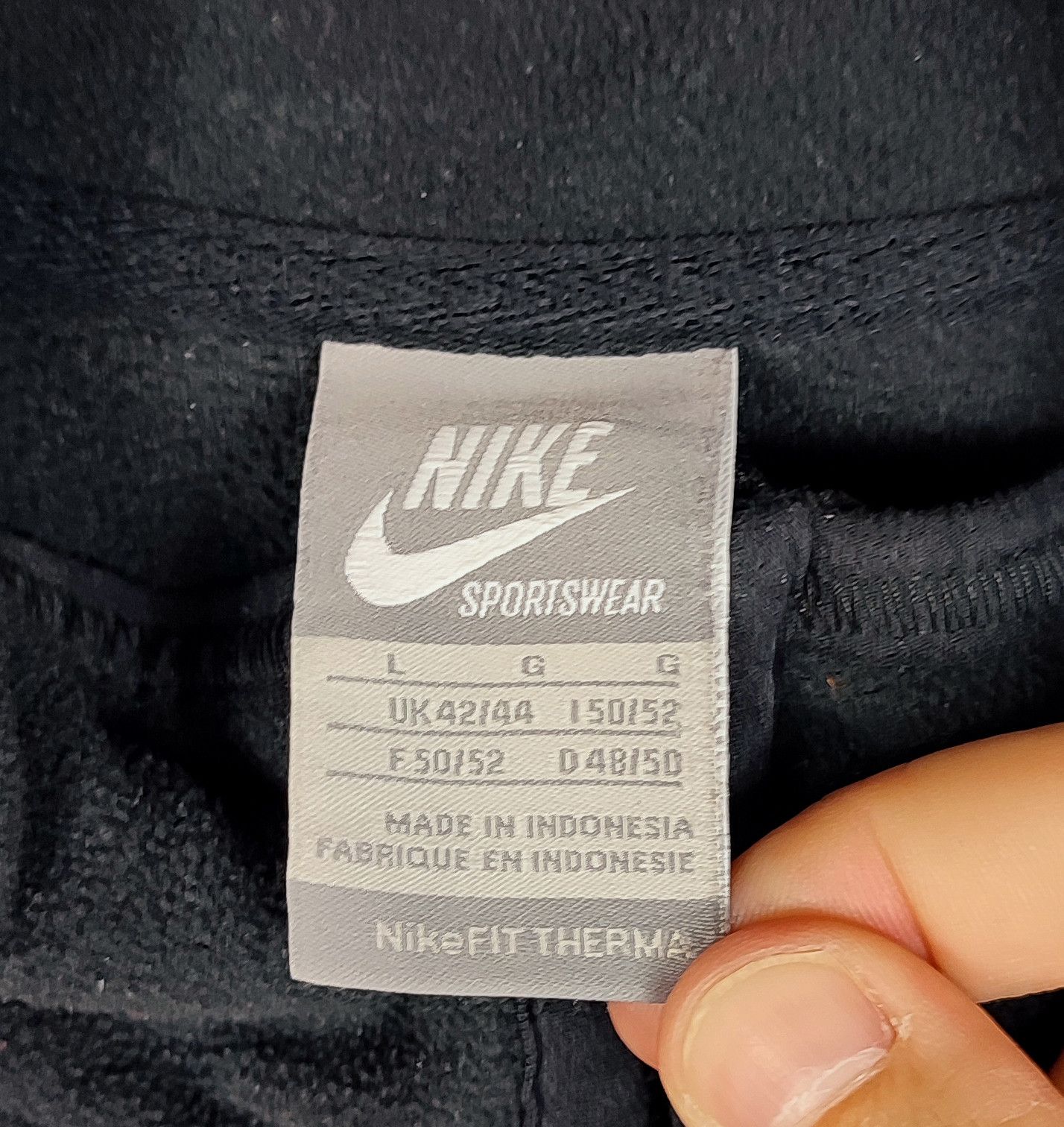 Nike 🔥 Nike Fleece Zip Jacket Vintage Black y2k Therma Fit Size US L / EU 52-54 / 3 - 10 Thumbnail