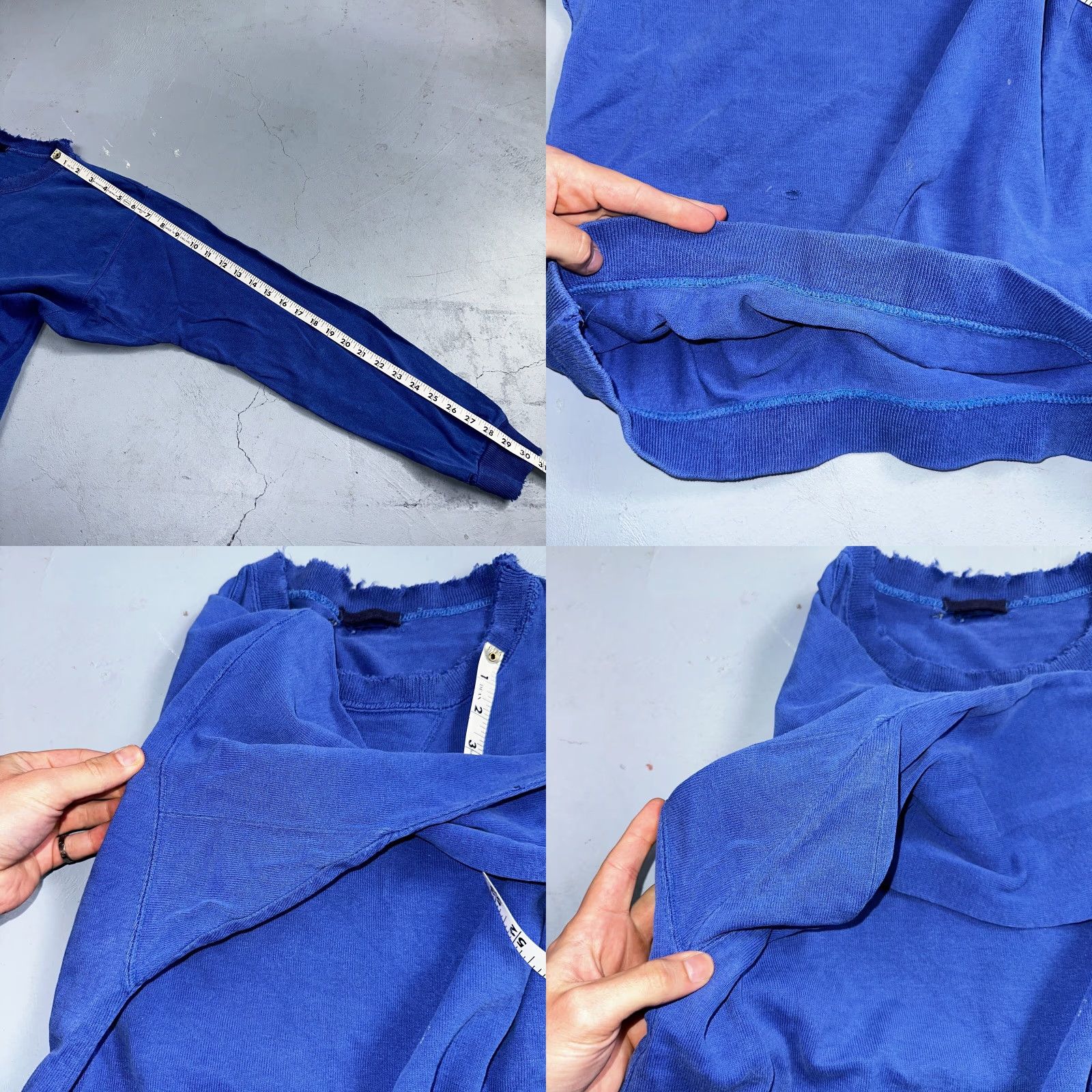 Vintage VINTAGE 1970s VTG Blue Sweatshirt Crewneck USA Long Sleeve Unbranded Mens L USA Football Logo Solid Crew Neck Pullover Shirt Sweatshirt Size US L / EU 52-54 / 3 - 8 Thumbnail
