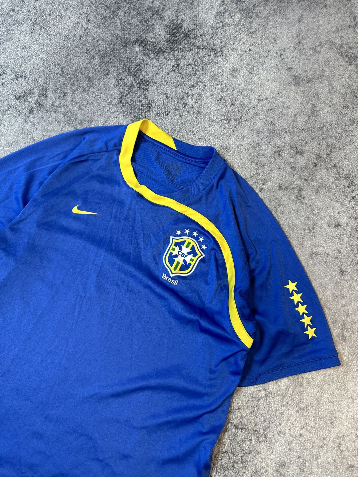 Nike × Vintage Vintage Nike Brazil Soccer Jersey Blokecore Style Rare M Size US M / EU 48-50 / 2 - 2 Thumbnail