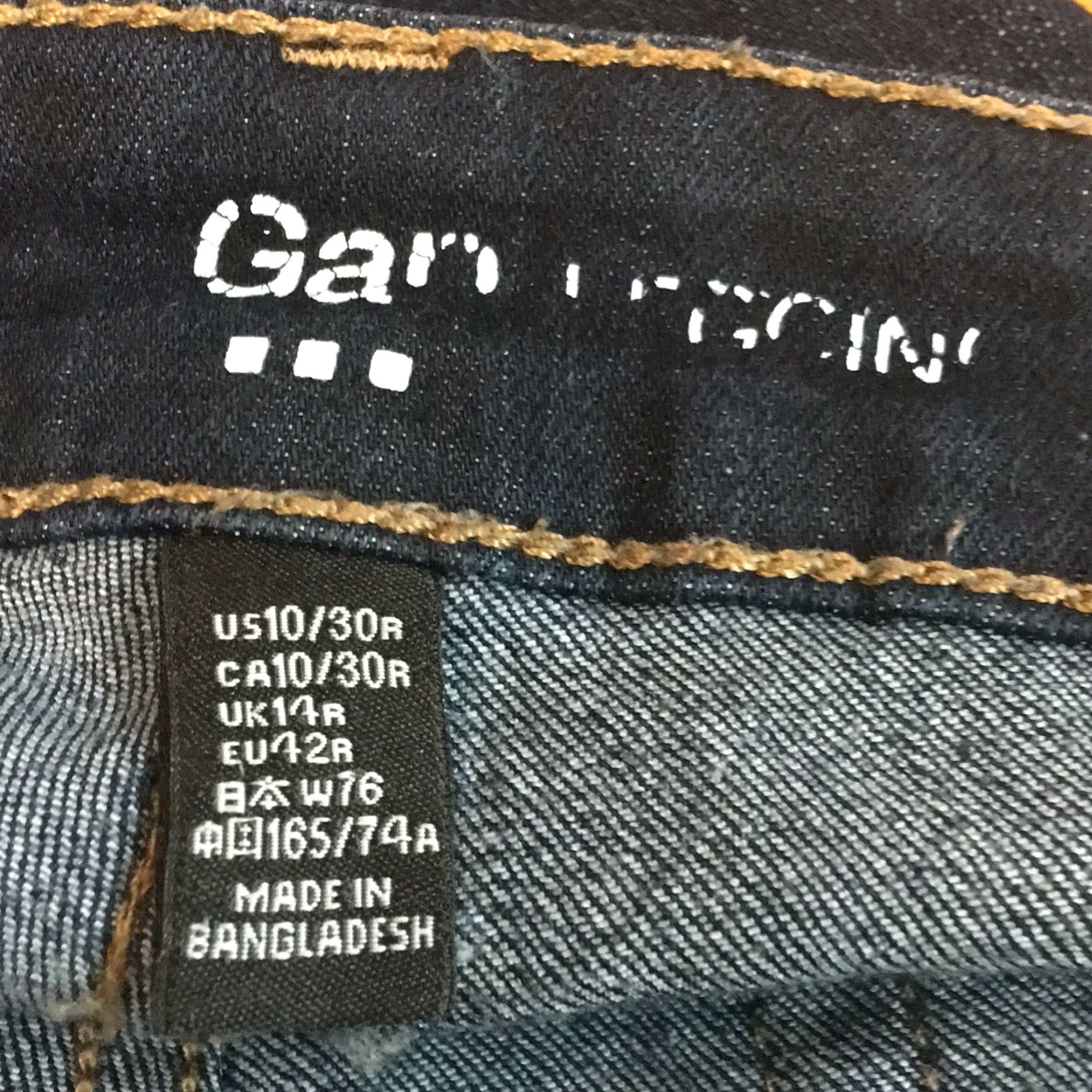 Gap Gap Jeans Women Blue Skinny Regular Denim 10/30 R - Mid Rise Flat Front 5-Pocket Stretch Universal Jeans Size 32" / US 10 / IT 46 - 6 Thumbnail