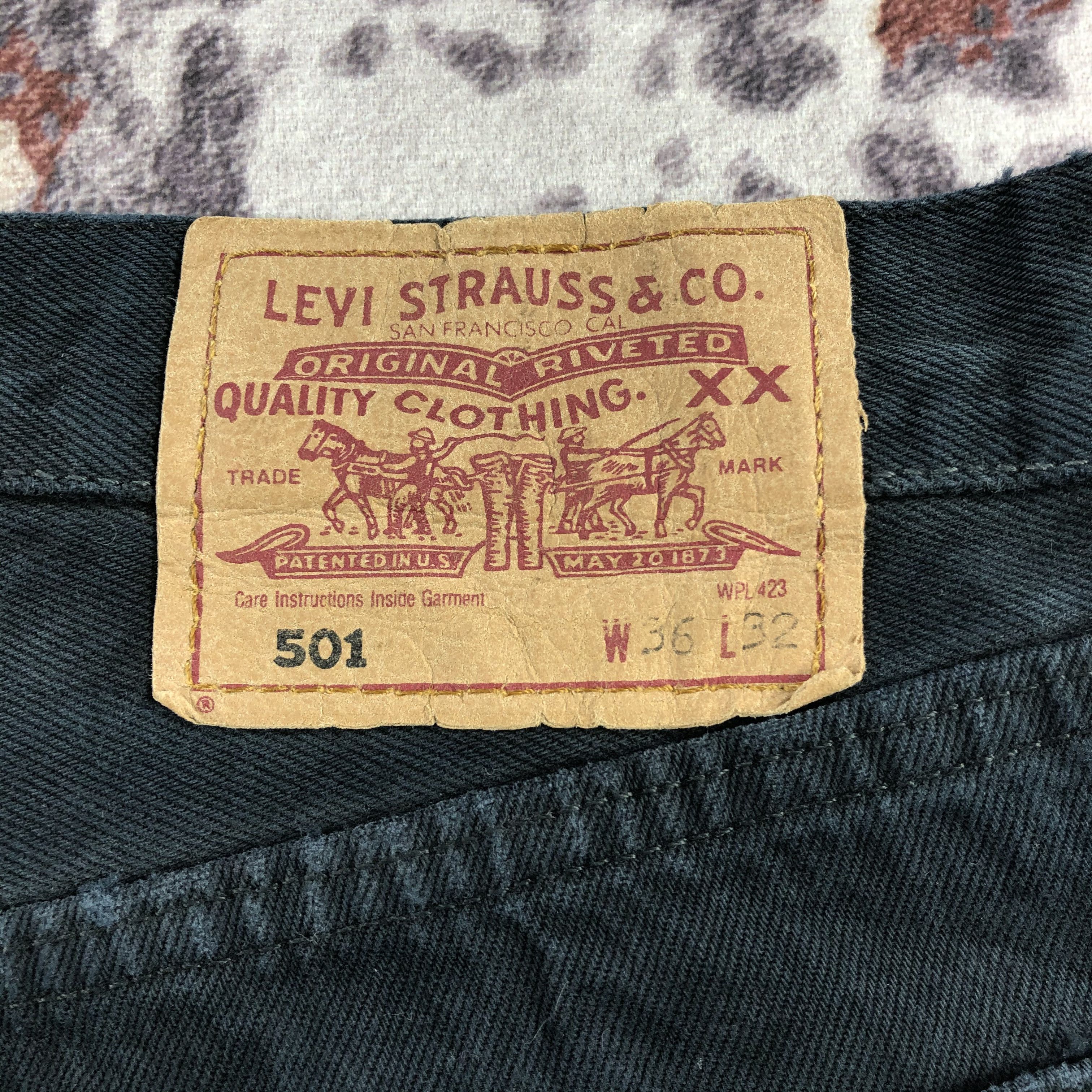 Levi's × Vintage Vintage 90s Levis 501 Painter Jeans-JM2509 Size US 34 / EU 50 - 8 Thumbnail