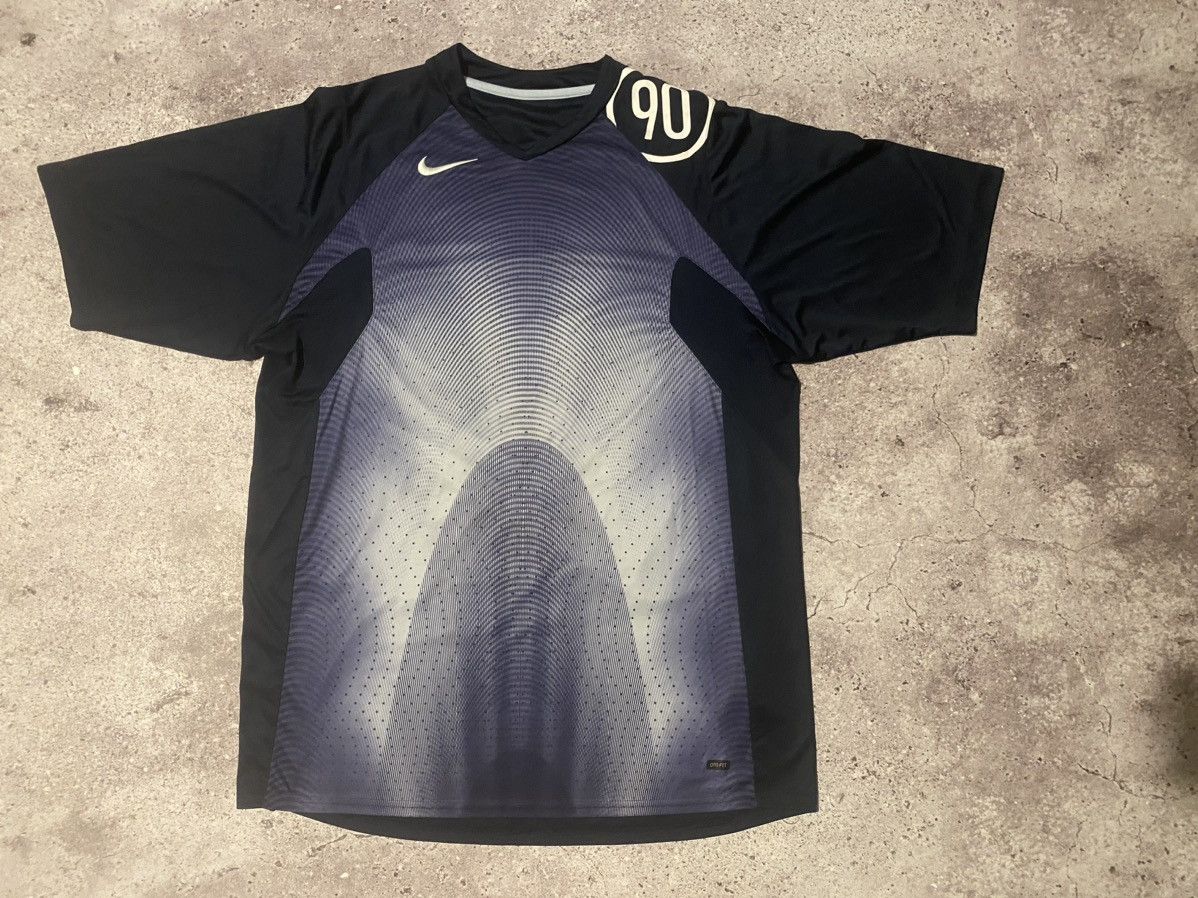 Nike × Vintage Vintage nike 90 dri-fit abstract t-shirt jersey Size US XL / EU 56 / 4 - 1 Thumbnail