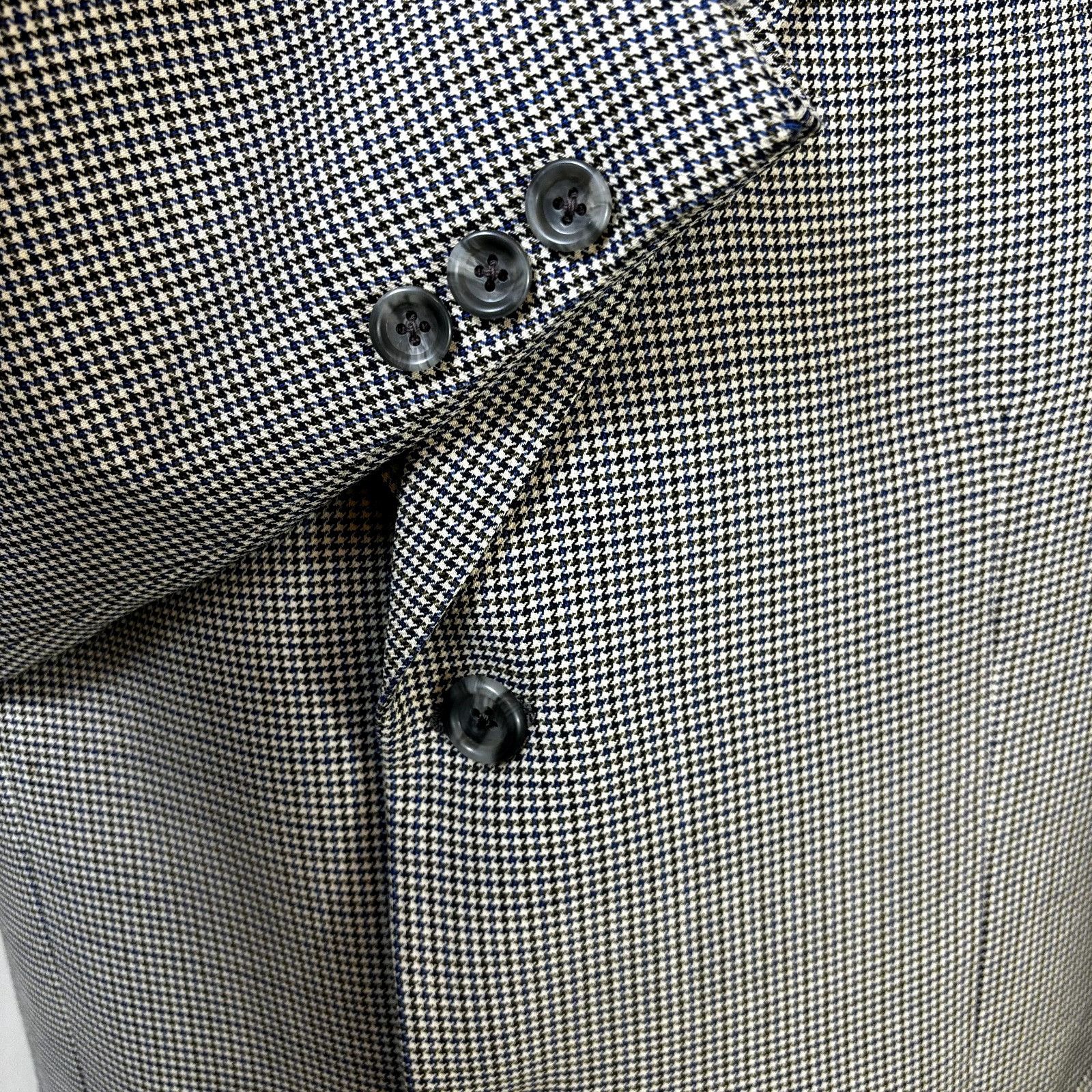 Jack Victor Jack Victor Men's Sport Coat Blazer 46L Multicolor Houndstoo Size 46L - 5 Thumbnail