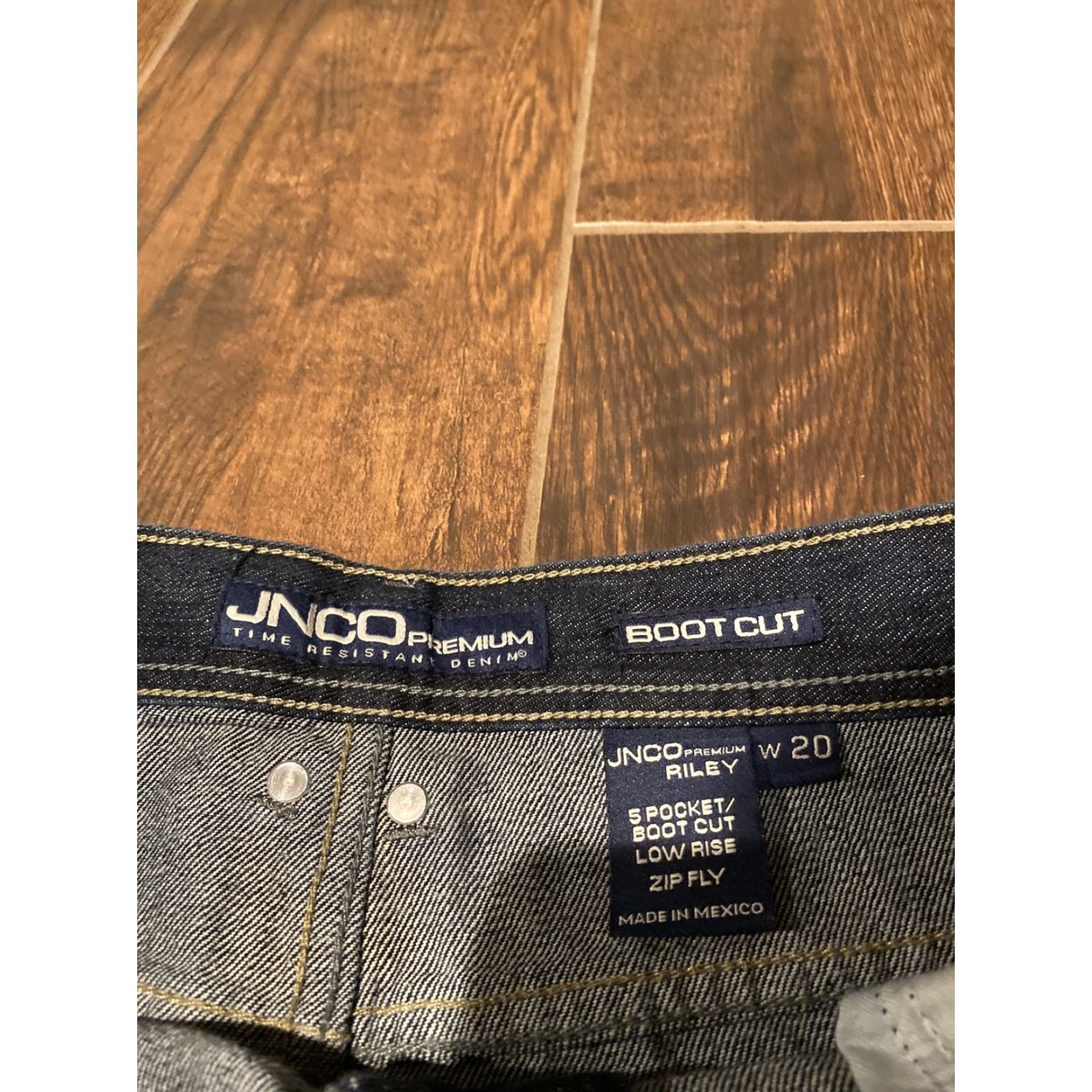 JNCO NWT JNCO Premium Time Resistant Denim Women’s Riley Low Rise Bootcut Size 20 Jeans Blue 5-Pocket Design Womens Regular Size Type Jeans Size ONE SIZE - 5 Thumbnail