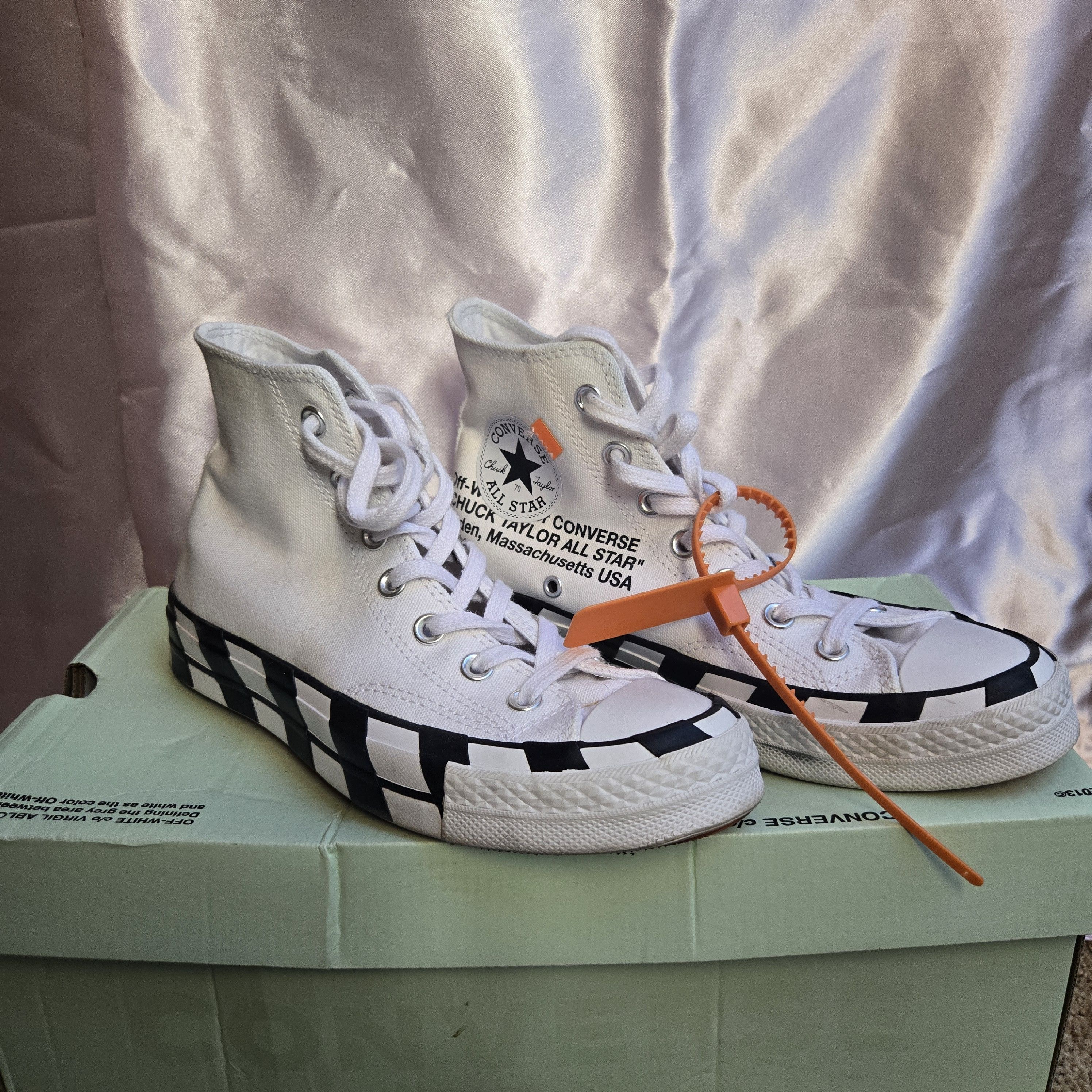 Converse × Off-White Off White x Converse Chuck 70 Size US 6.5 / IT 36.5 - 1 Thumbnail