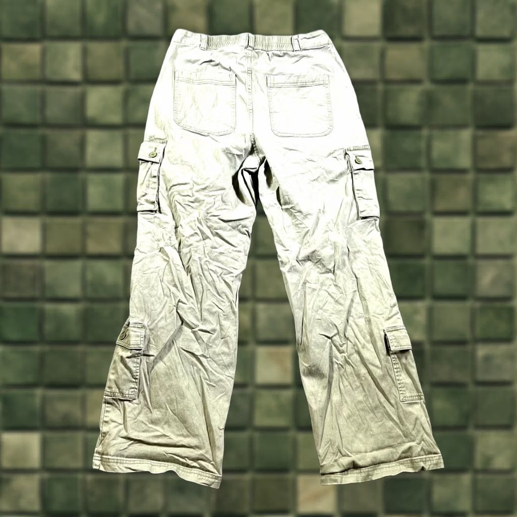 Vintage Wild Fable Cargo Pants Women M Olive Green Cotton Utility Pockets Hiking Camping Size 32" / US 10 / IT 46 - 1 Thumbnail