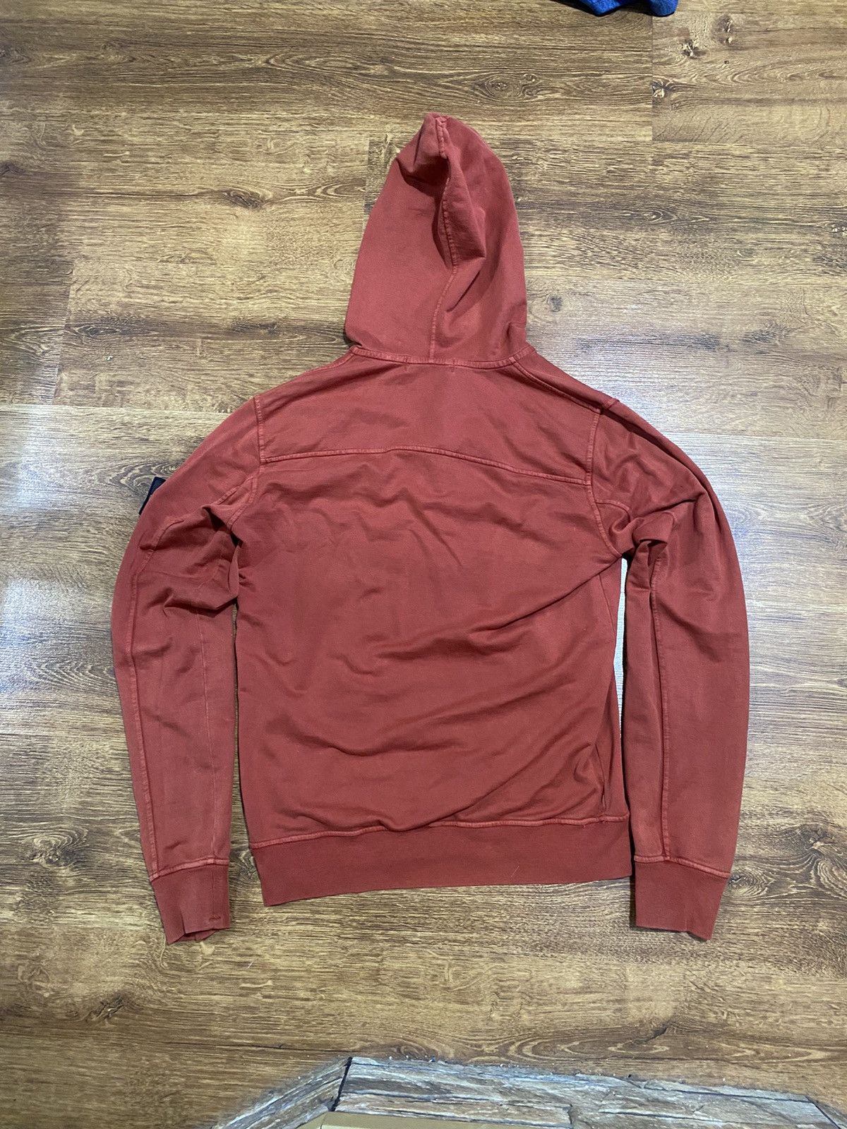 Massimo Osti Stone Island luxury rare vintage 2000 orange Hoodie Button Size US M / EU 48-50 / 2 - 8 Thumbnail