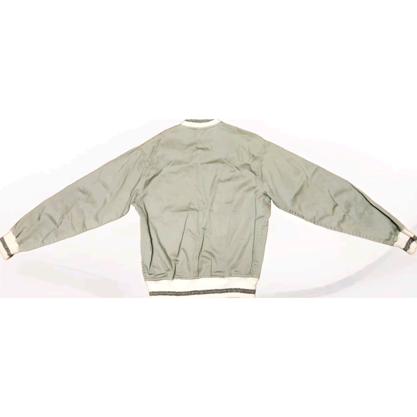 Etro Mr Bill Jacket Adult Size S Small Full Zip Work Chore Sailing Retro Lightweight Vintage Olive Solid Pattern Size US S / EU 44-46 / 1 - 2 Thumbnail