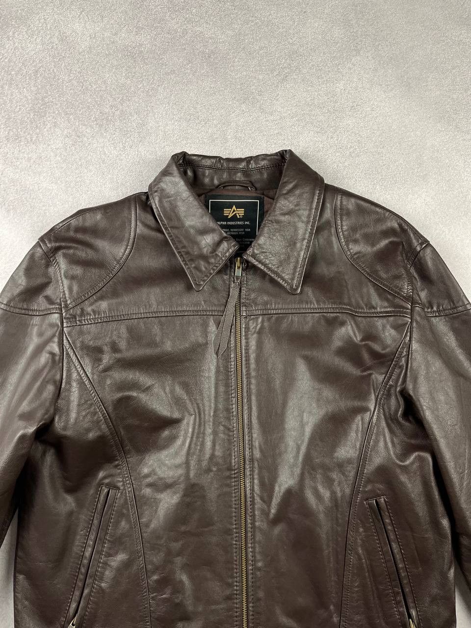 Alpha Industries Vintage Leather Alpha Industries Jacket L size Size US L / EU 52-54 / 3 - 4 Thumbnail