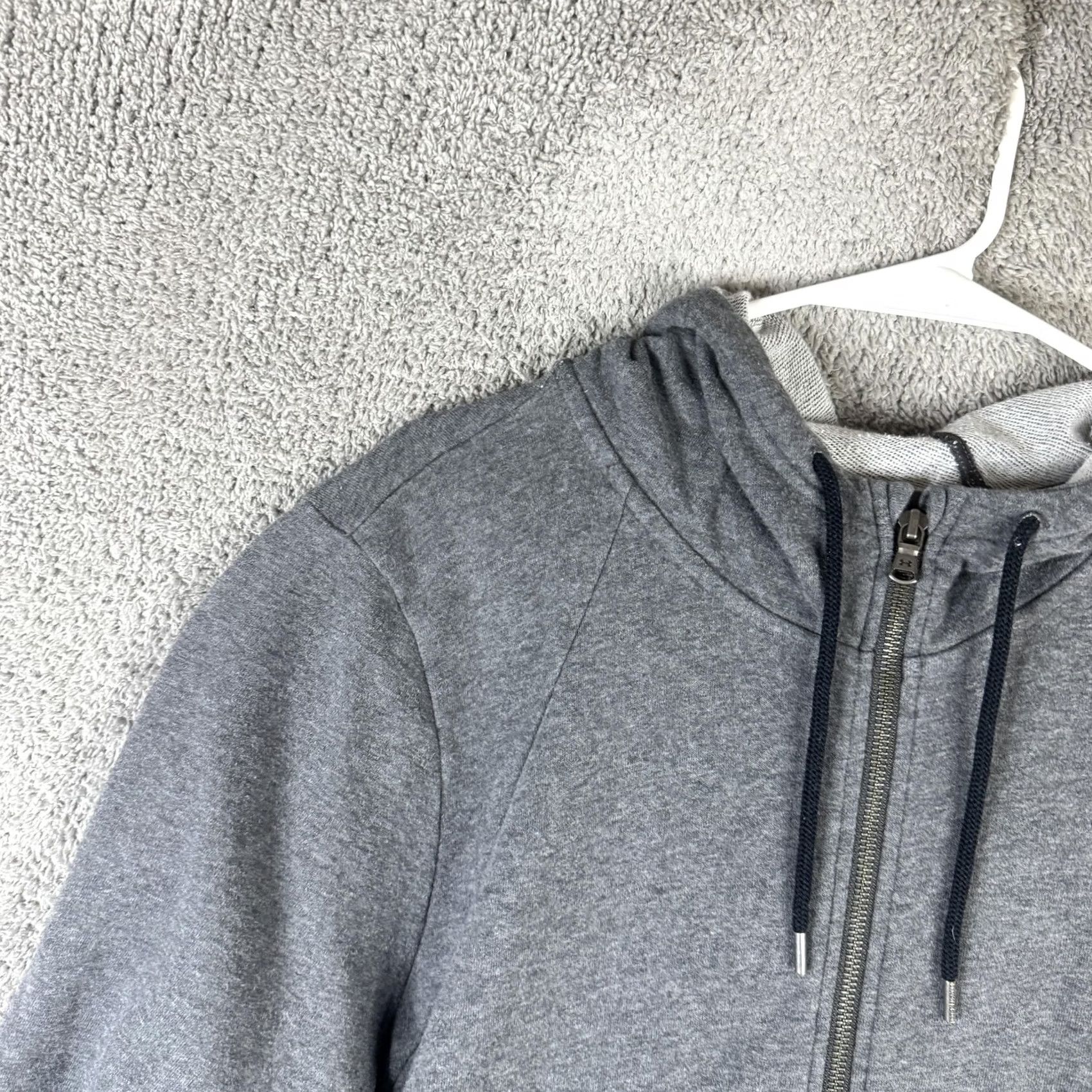 Under Armour Under Armour Hoodie Mens 2XL Gray Full Zip Jersey Sweatshirt Striped Logo Size US XXL / EU 58 / 5 - 6 Thumbnail