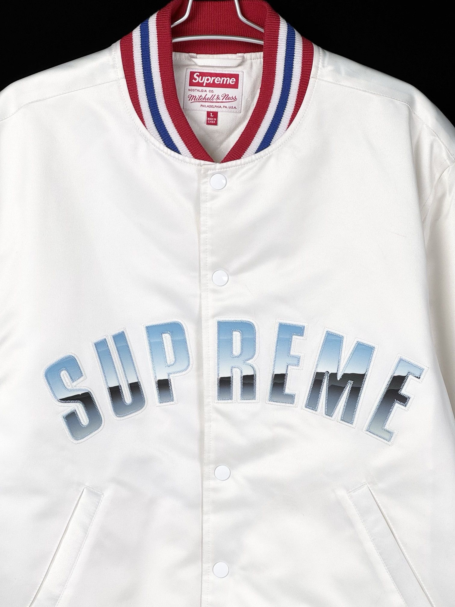 Mitchell & Ness × Supreme Stain varsity jacket Size US L / EU 52-54 / 3 - 3 Thumbnail