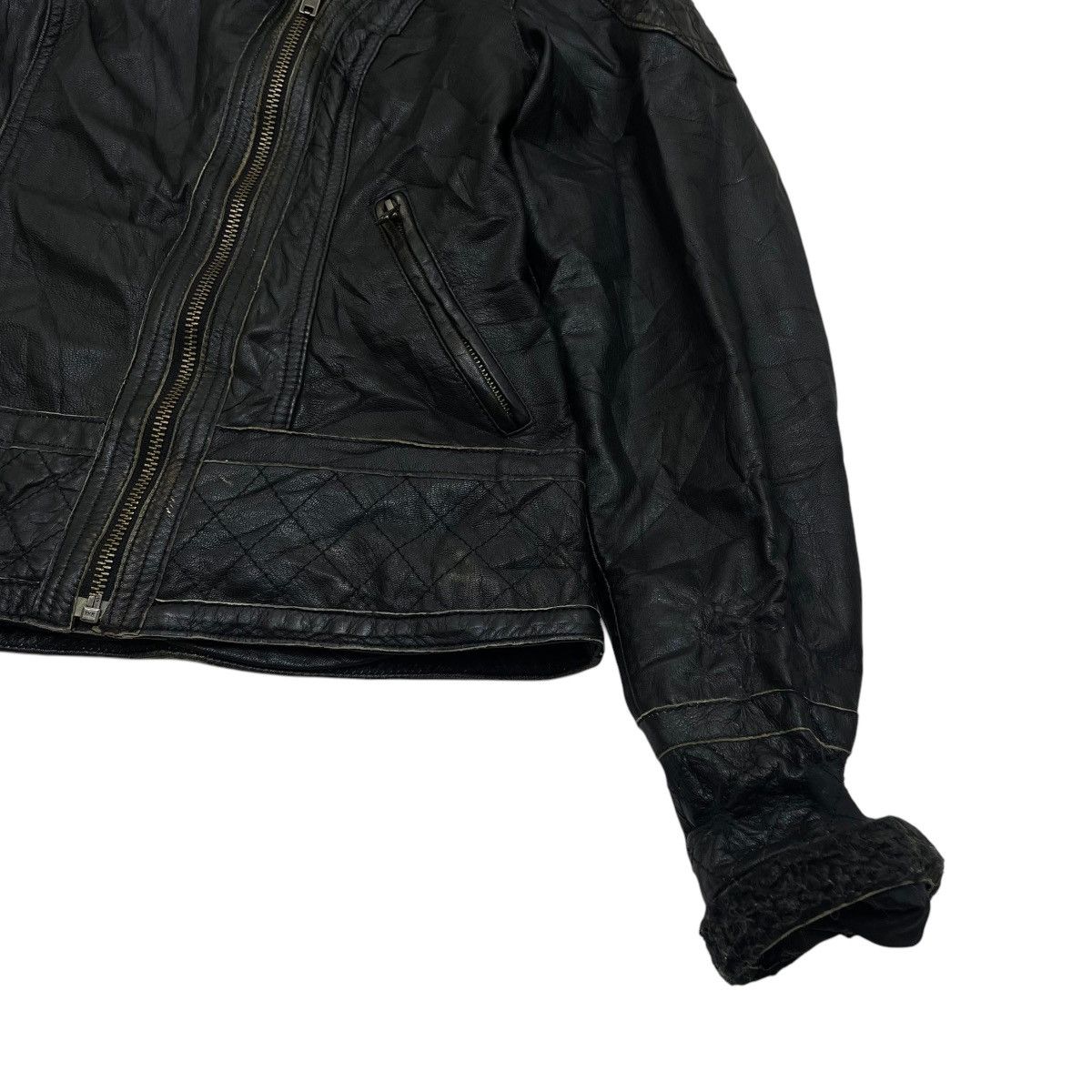Harley Davidson 🔥Vintage Harley Davidson Doubel Collar Leather Jacket Size S / US 4 / IT 40 - 5 Thumbnail