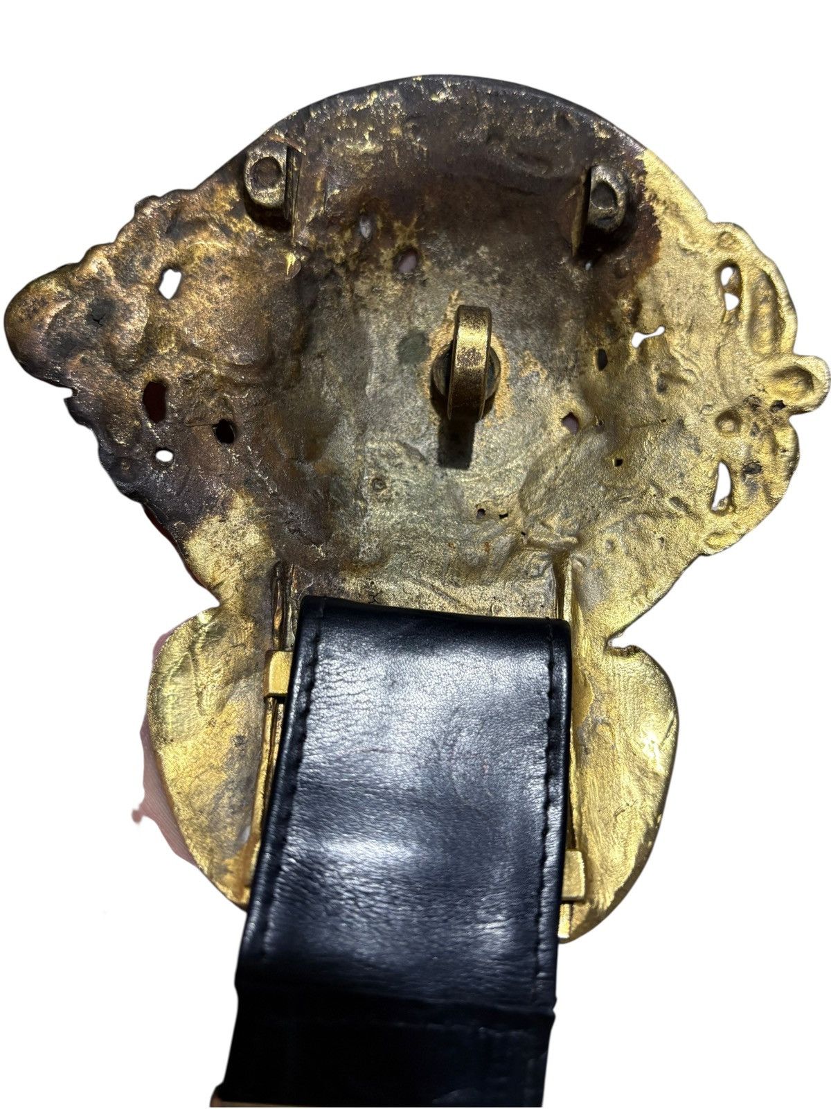 Roberta di Camerino 32 1970s Roberta di Camerino Gold Plated Buckle Western Belt Size 32 - 9 Thumbnail