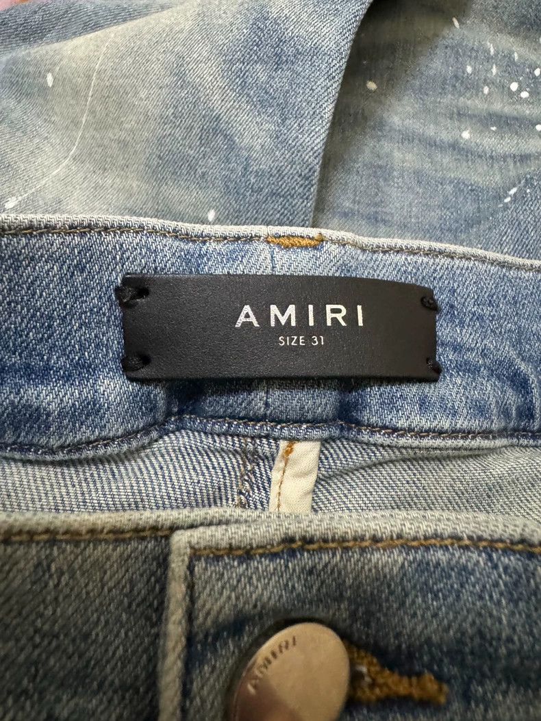 Amiri Amiri 18ss Medal Patch Blue Jeans 2501-Nextarrow Size US 31 - 2 Thumbnail