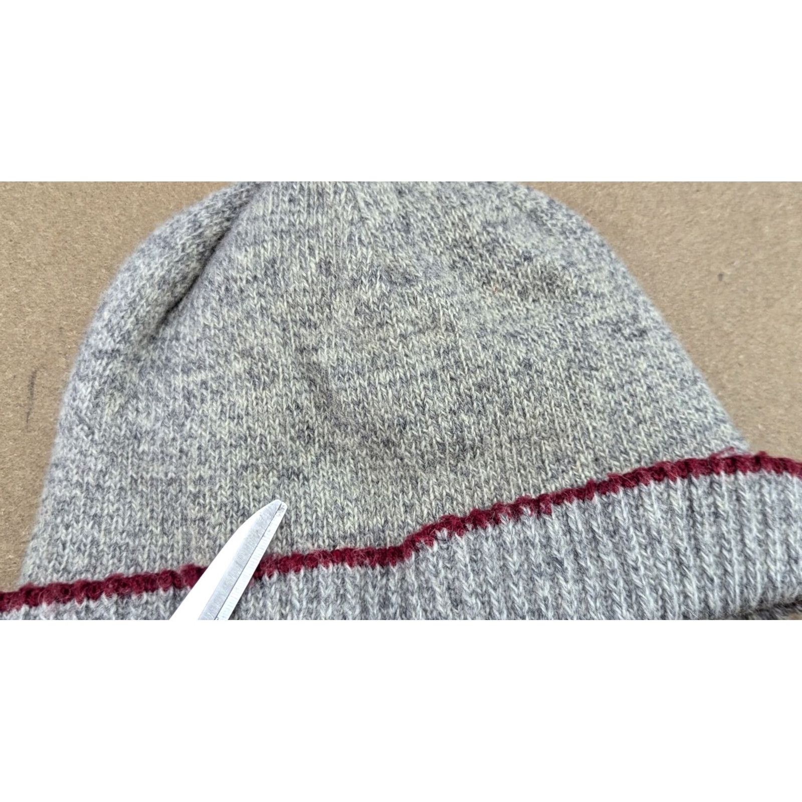 Gant GANT Beanie Hat Wool Gray Insulated Cuffed Ribbon Size S-M Unisex Adults Vintage Size ONE SIZE - 3 Thumbnail