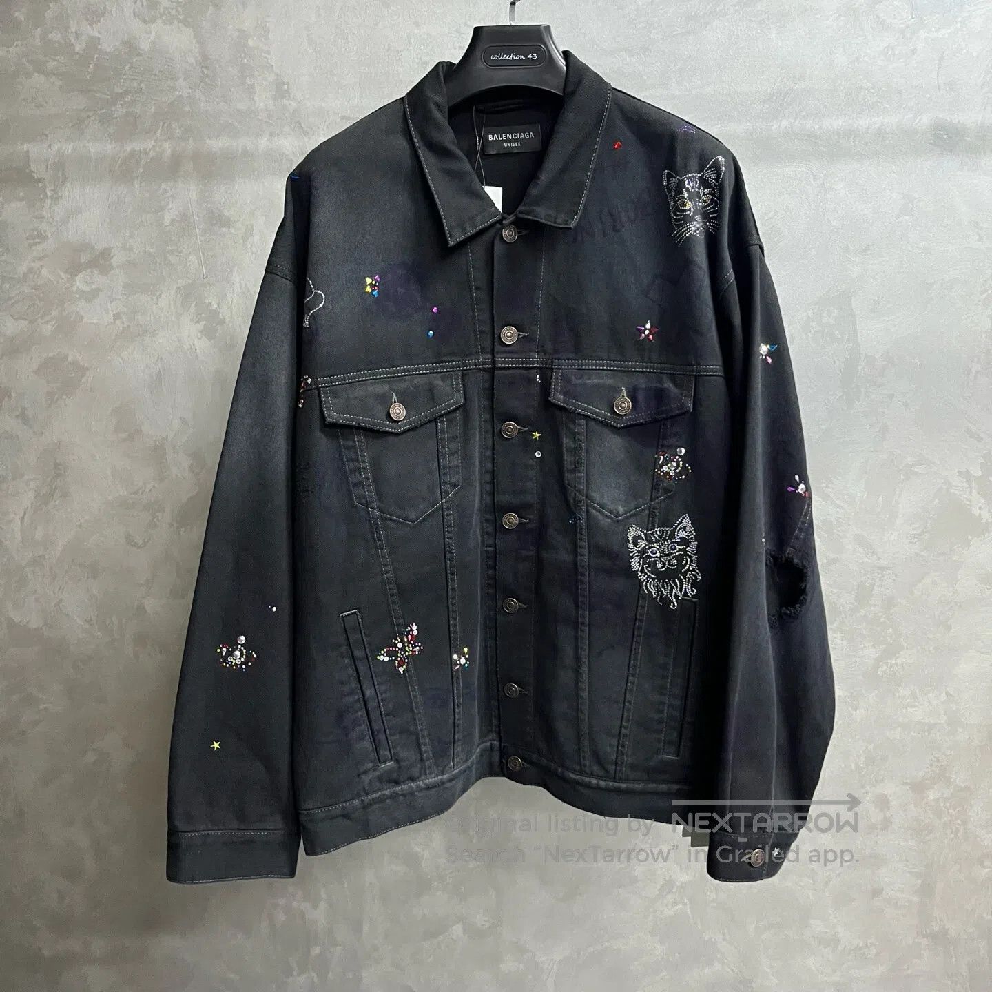 Balenciaga Balenciaga Graffiti-print single-breasted button-up long-s Size US M / EU 48-50 / 2 - 1 Thumbnail