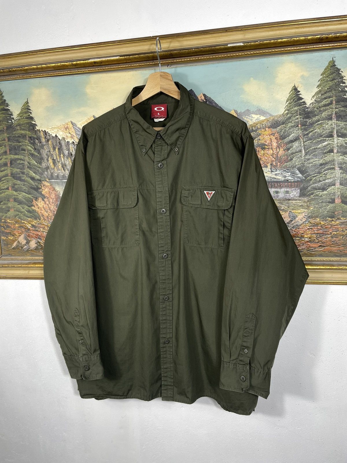 Oakley Oakley Vintage 90s Buttom Ups Shirt Gorpcore Streetwear Swag Size US L / EU 52-54 / 3 - 2 Thumbnail
