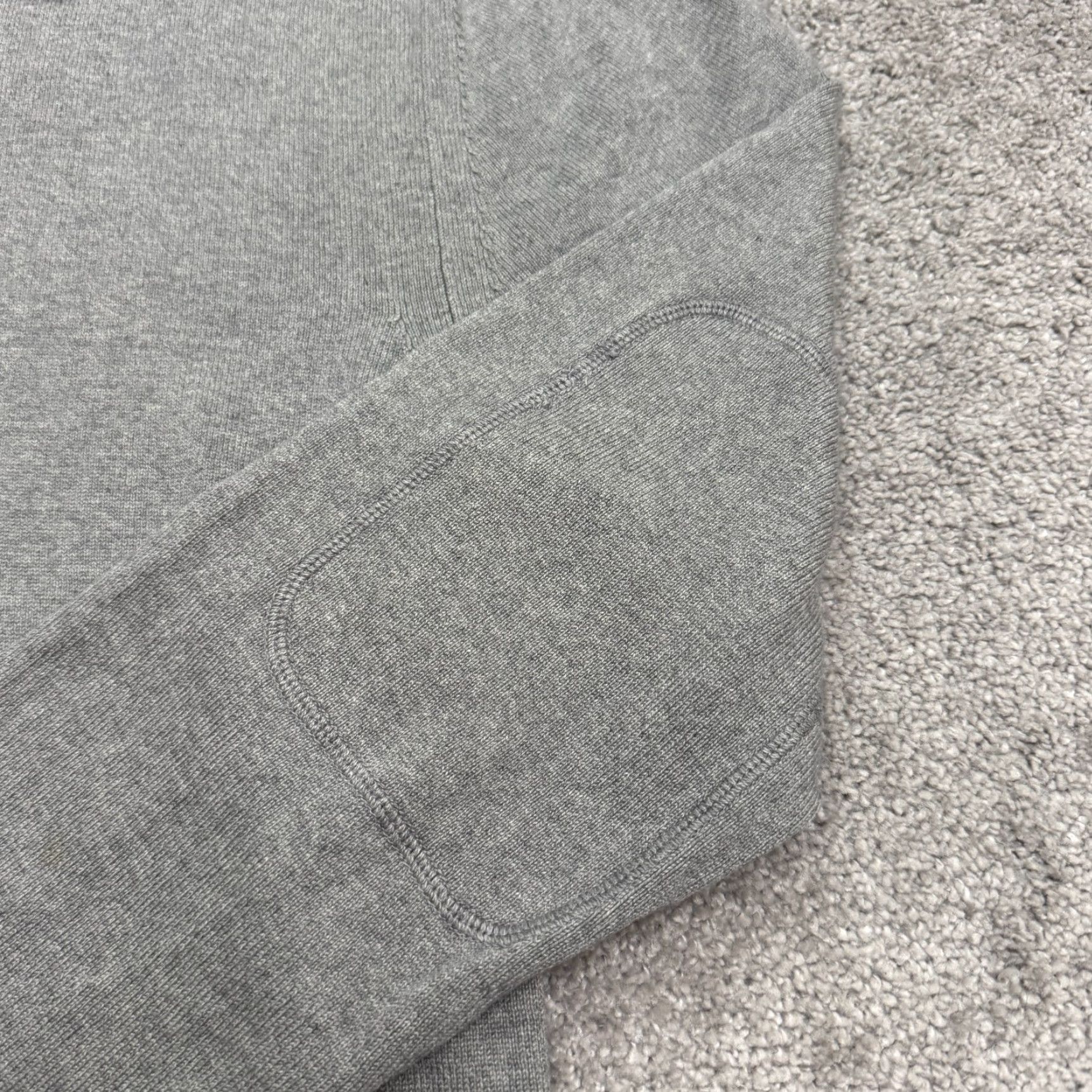 Banana Republic Banana Republic Silk Cashmere Pullover Sweater Mens XL Gray Elbowm Patches Size US XL / EU 56 / 4 - 5 Thumbnail