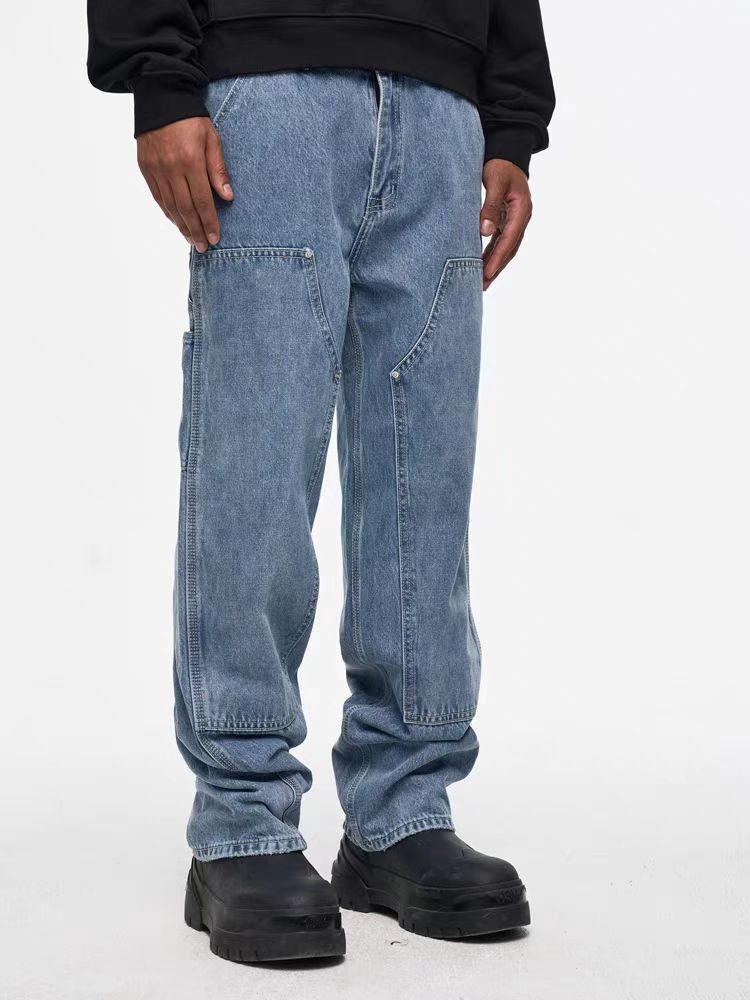 Japanese Brand × Jean High street washed and distressed straight leg jeans Size US 33 - 3 Thumbnail