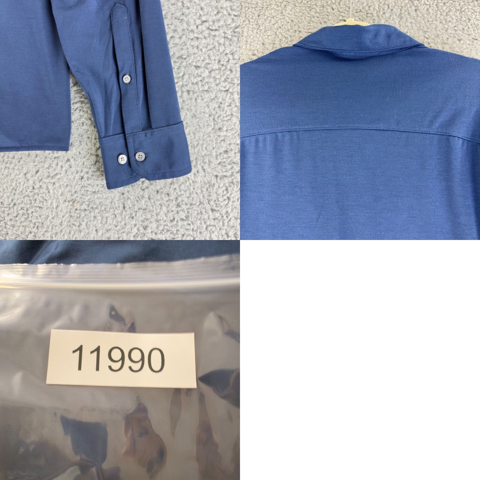 Vintage Mercer+Mettle Stretch Jersey Shirt Mens Large Blue Long Sleeve Button-Down Soft Shirt Mens Large Blue Long Sleeve Button-Down Jersey Shirt Size US L / EU 52-54 / 3 - 9 Thumbnail