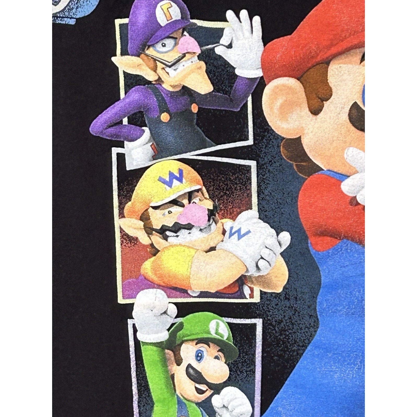 Nintendo Nintendo Super Mario Cartoon Mens T Shirt Black XXL Size US XL / EU 56 / 4 - 4 Thumbnail